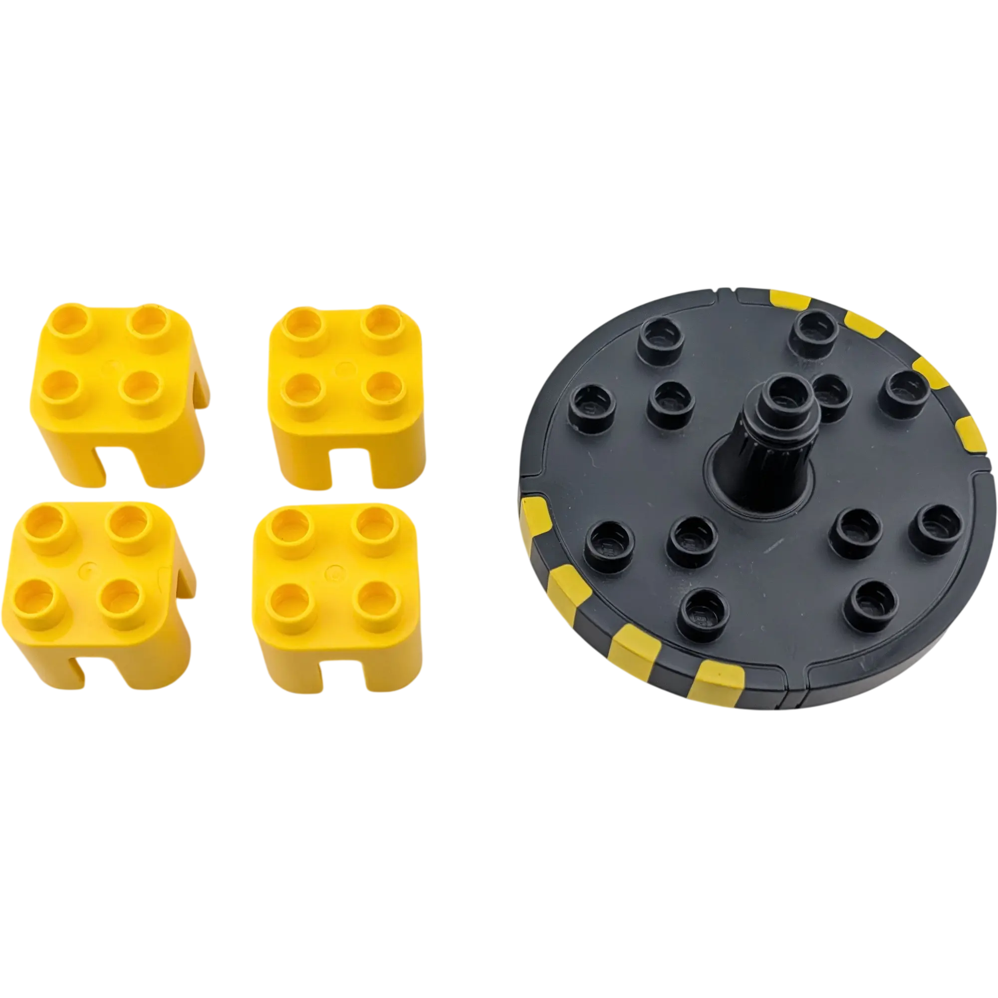 Lego Duplo Karussell Schwarz mit gelben Sitzen drehbar!, Ansicht 2