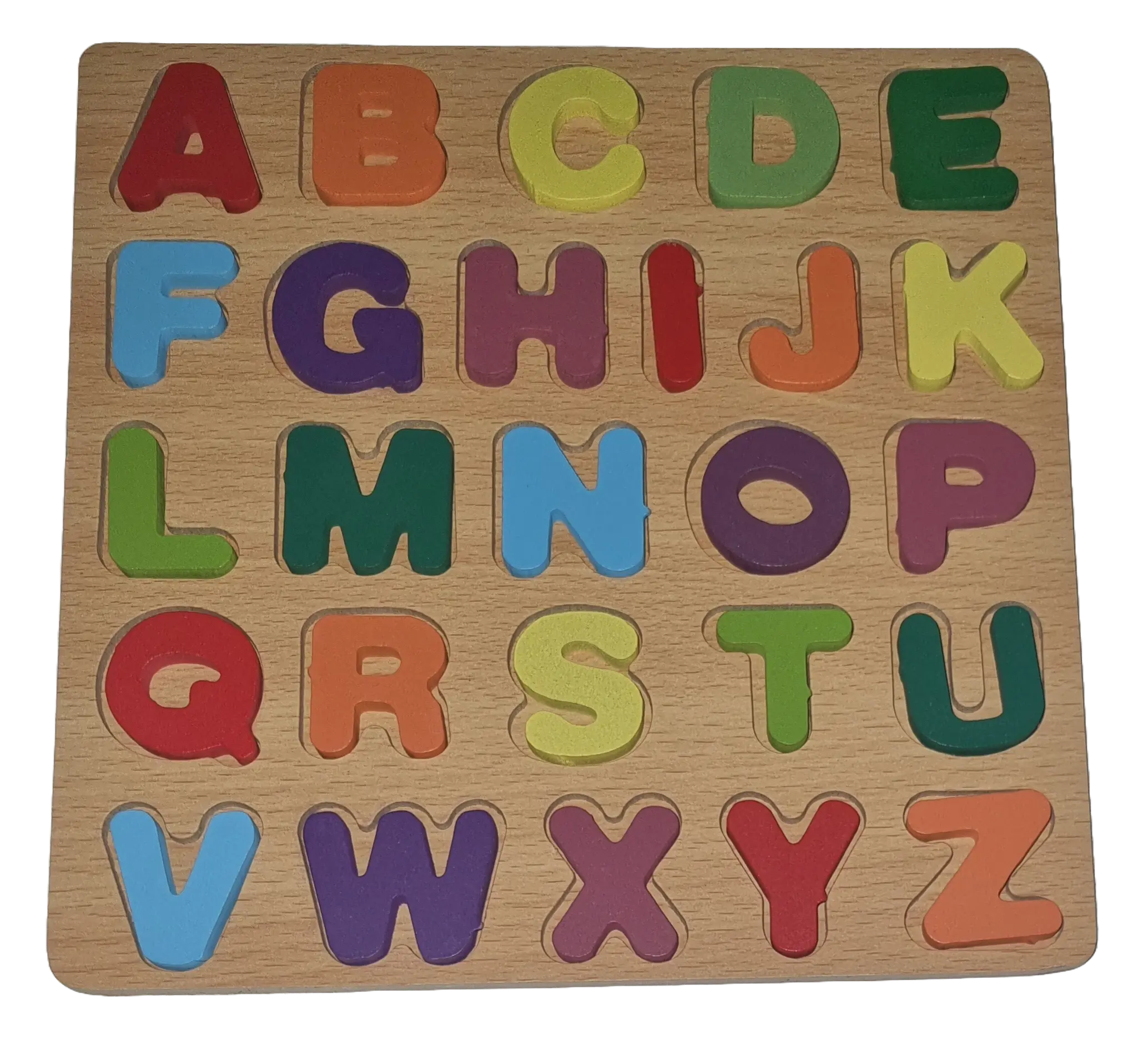 Holzpuzzle Buchstaben Alphabet ABC 26 Teile