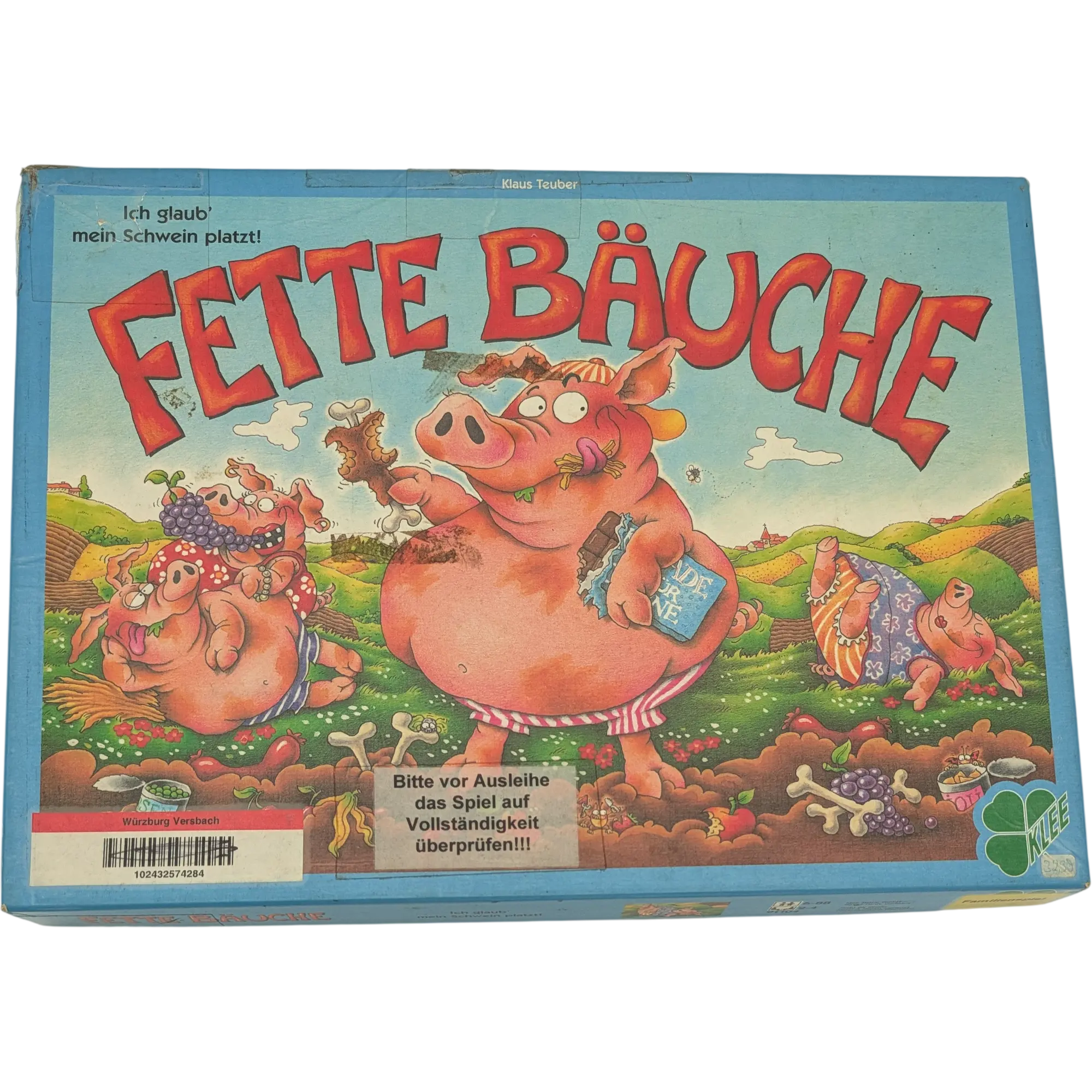 Klee Fette Bäuche Ich glaub' mein Schwein platzt! Ein Spiel von Klaus Teuber