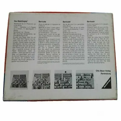 Ravensburger Das Malefiz Spiel 1960 Barricade