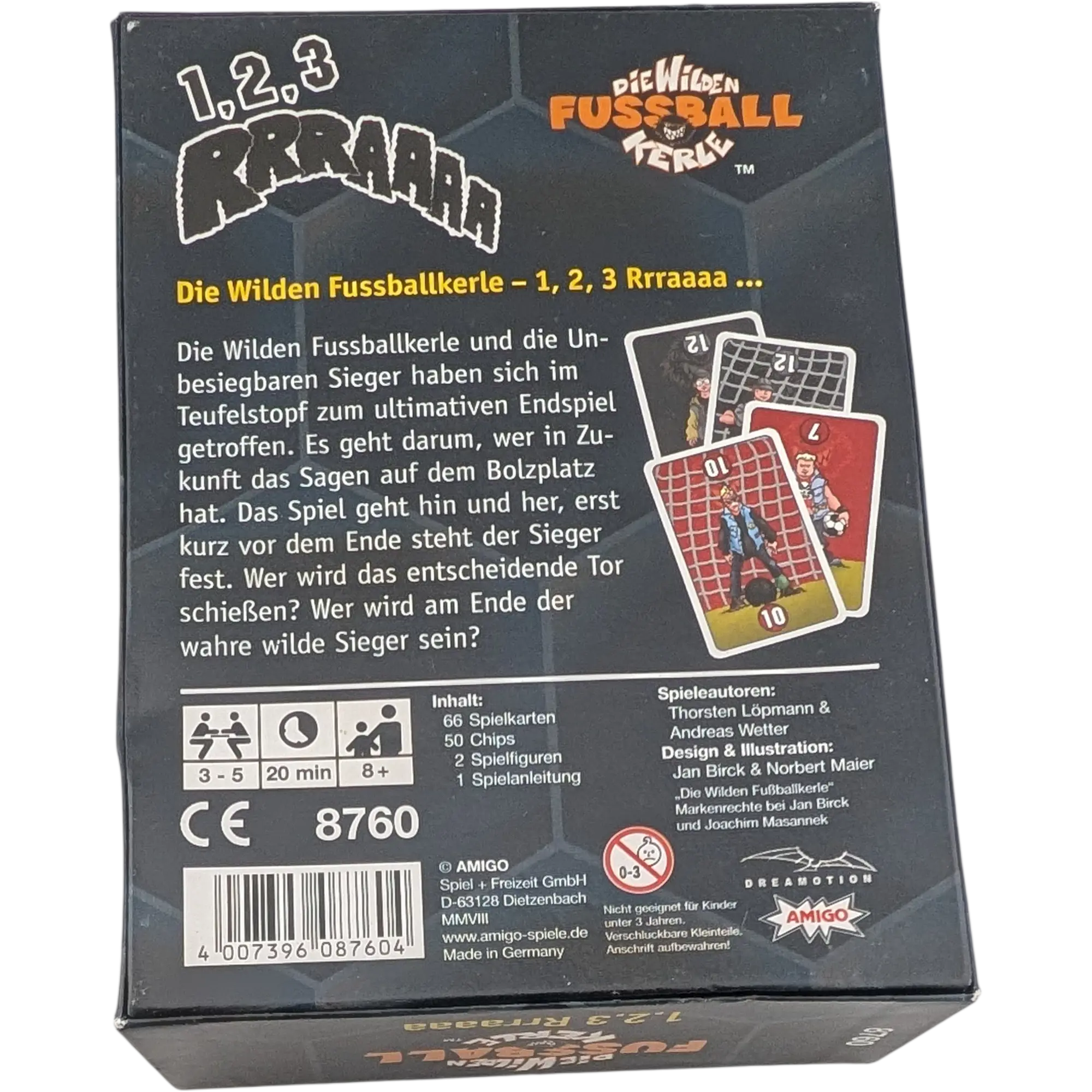 Amigo Die wilden Fussball Kerle 1, 2, 3 Rrraaaa Kartenspiel 8760 ab 8 Jahren, Ansicht 2
