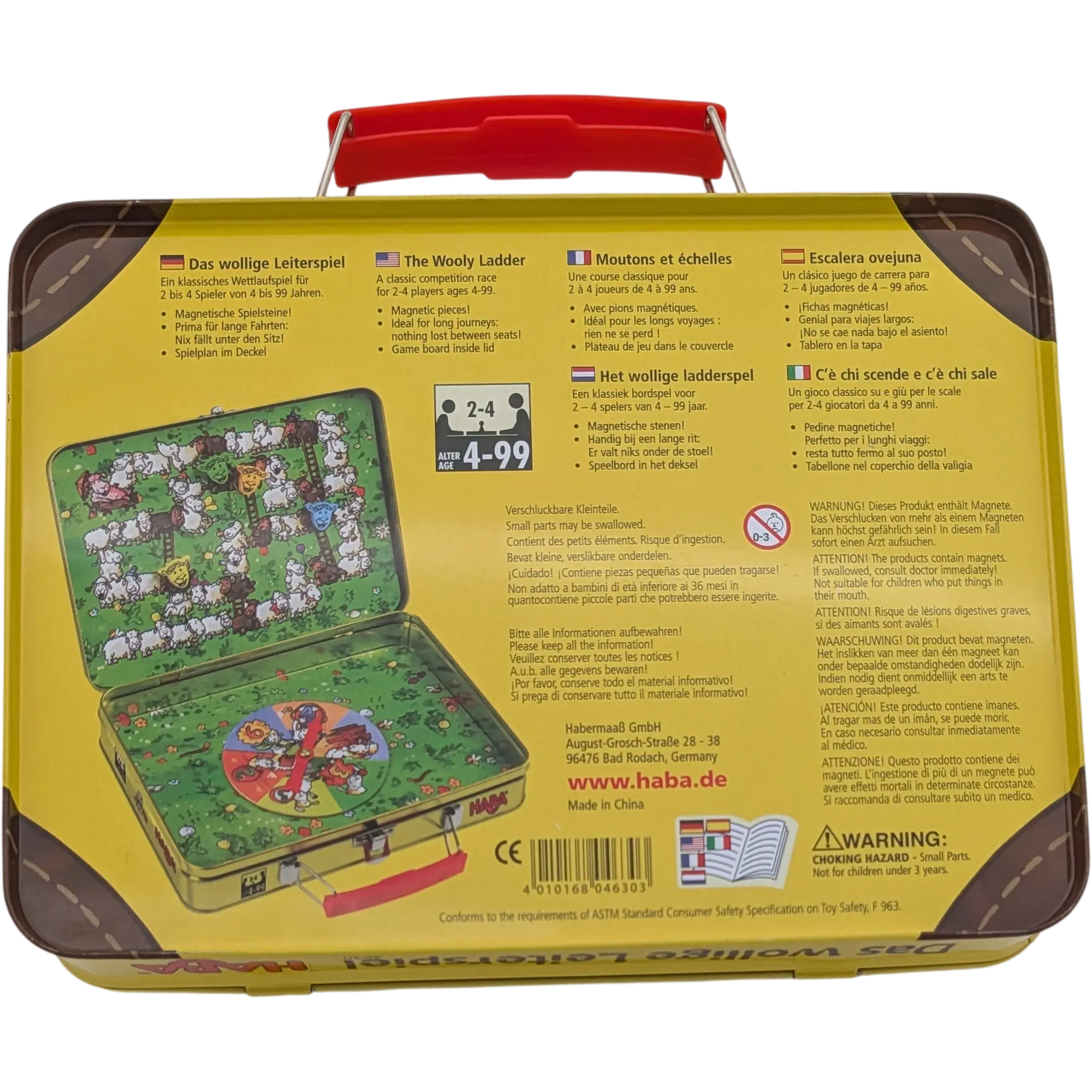 HABA Das wollige Leiterspiel Das klassische Wettlaufspiel 4630, Ansicht 2