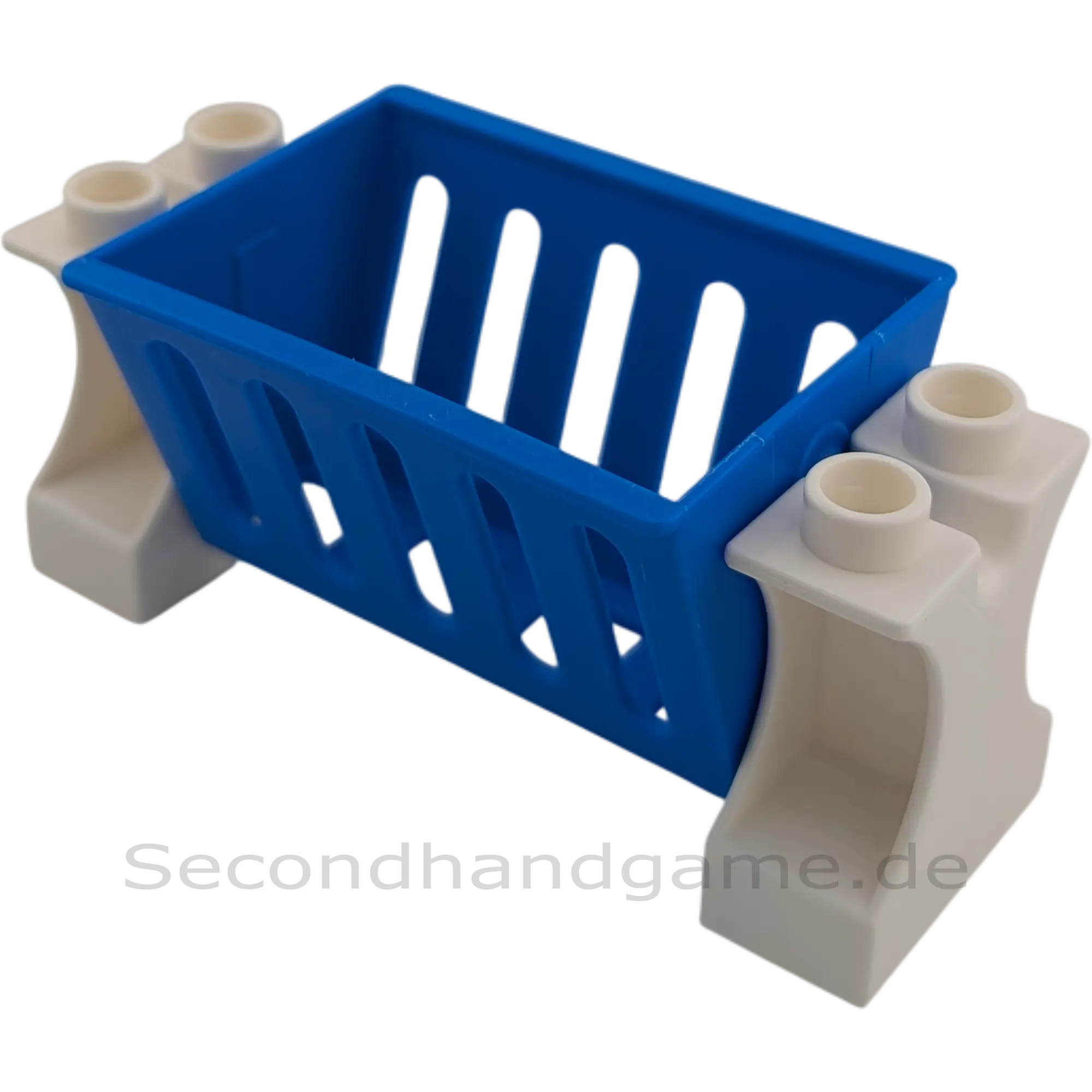 Lego Duplo Heuraufe mit Ständer Blau Weiß