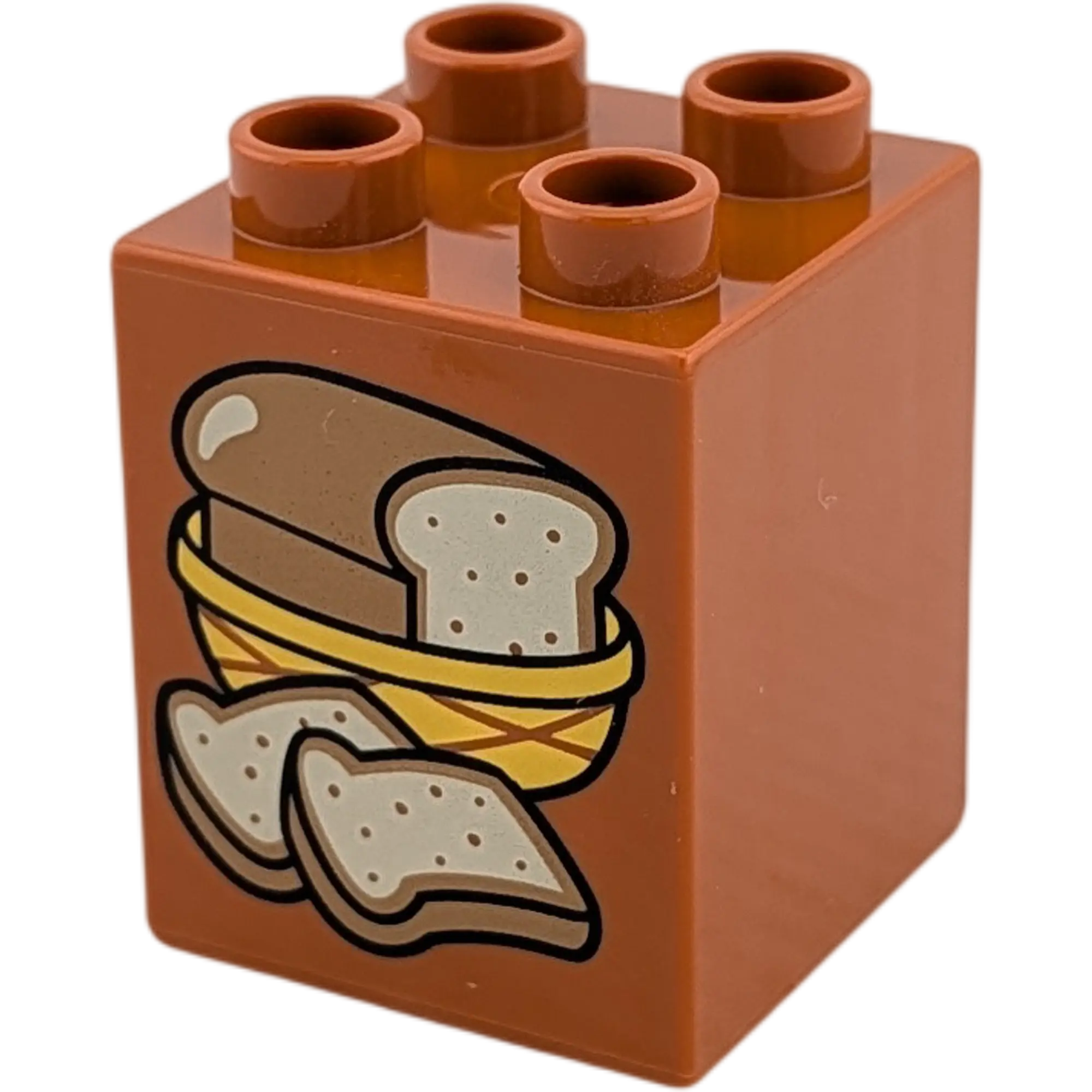 Lego Duplo 2x2x2 Stein Braun Brot