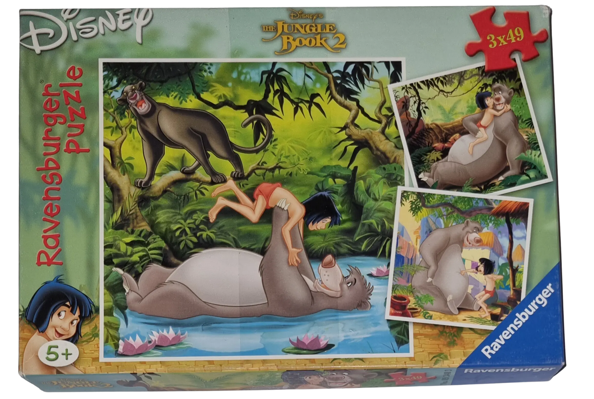 Ravensburger Puzzle 3 x 49 Teile Walt Disney Jungle Buch 093403 Mein großer Freund Balu