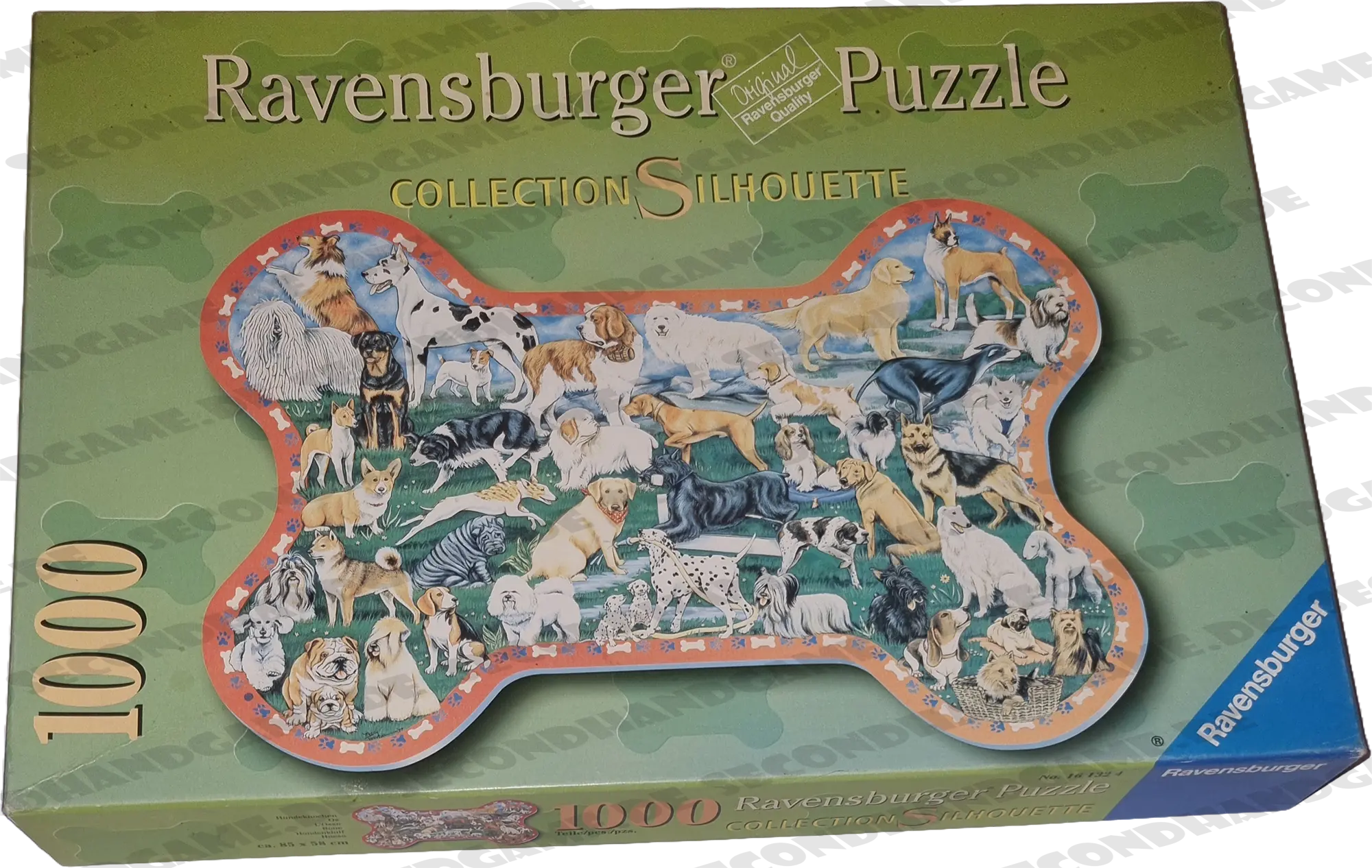 Ravensburger Collection Silhouette Puzzle 1000 Teile 161324 Hundeknochen