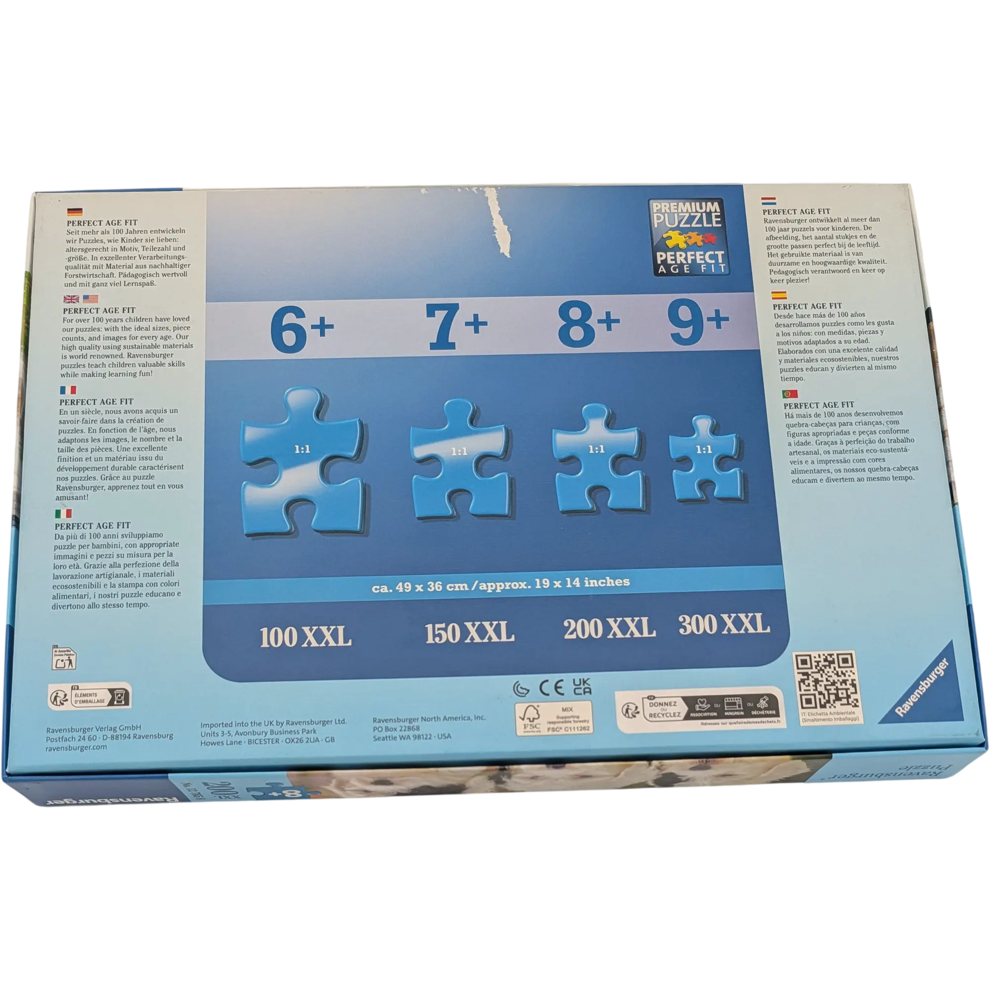 Ravensburger Puzzle XXL 200 Teile Kuschelige Welpen 127658