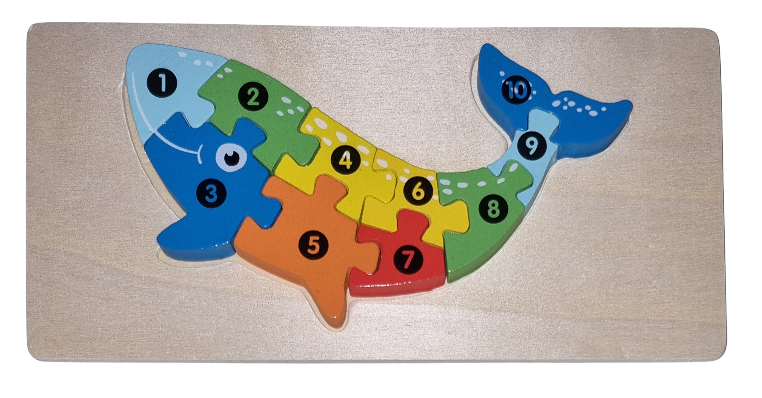 Legepuzzle Holzpuzzle 3D Puzzle Hai 10 Teile