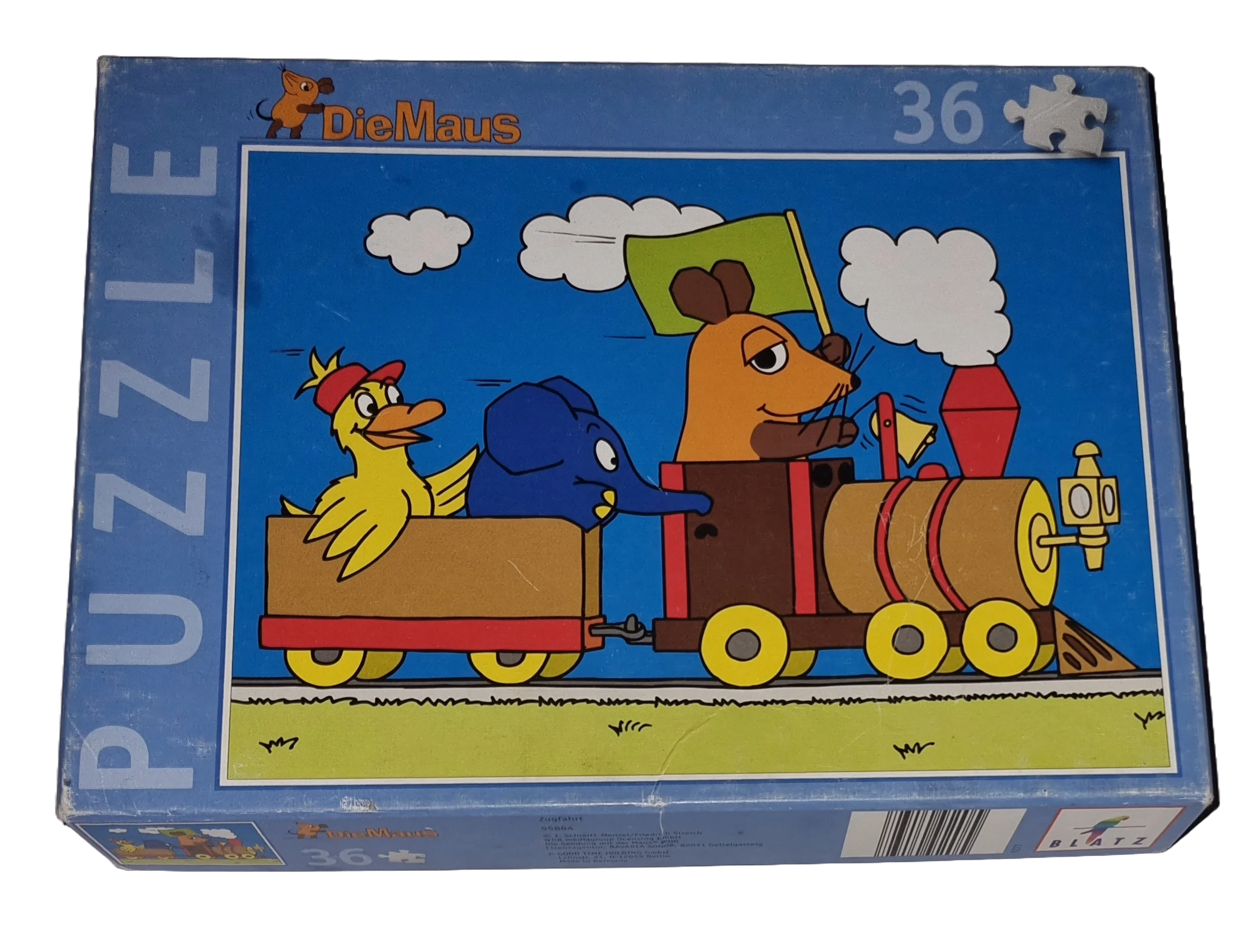 Blatz Puzzle Die Maus 36 Teile 55864 Zugfahrt