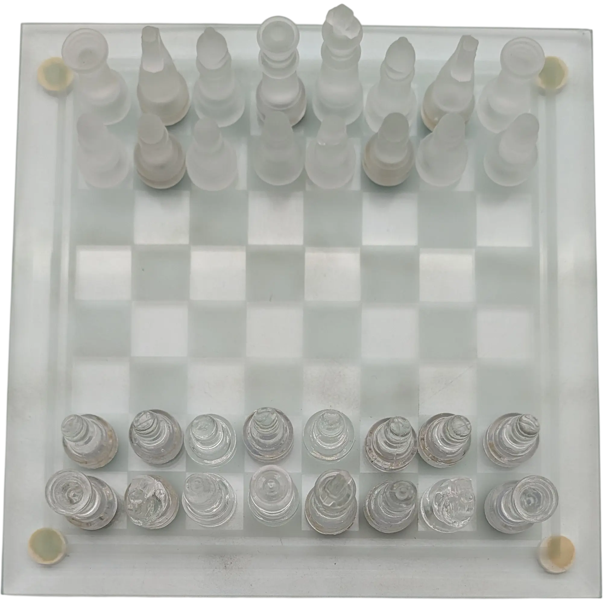 Schach Spiel Glas
