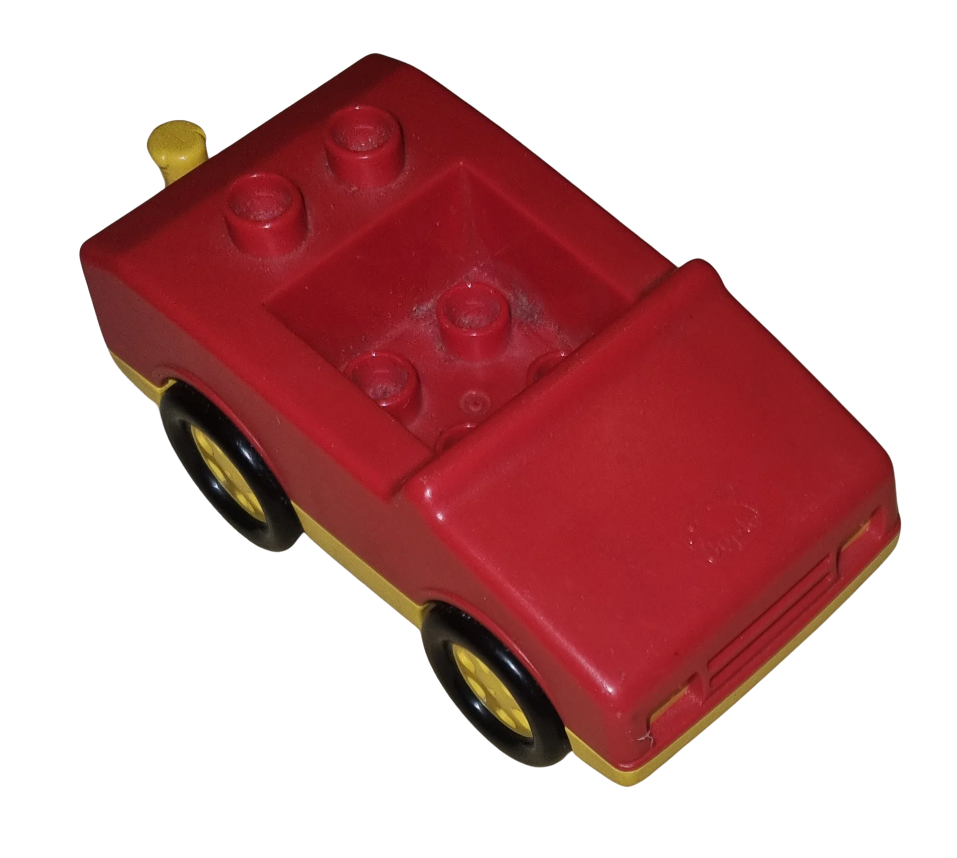 Lego Duplo Auto Rot Räder Schwarz Gelb