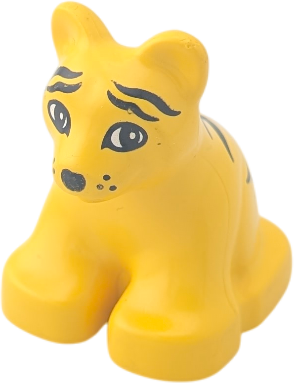 Lego Duplo Tiger Klein Tigerkind Gelb Schwarz
