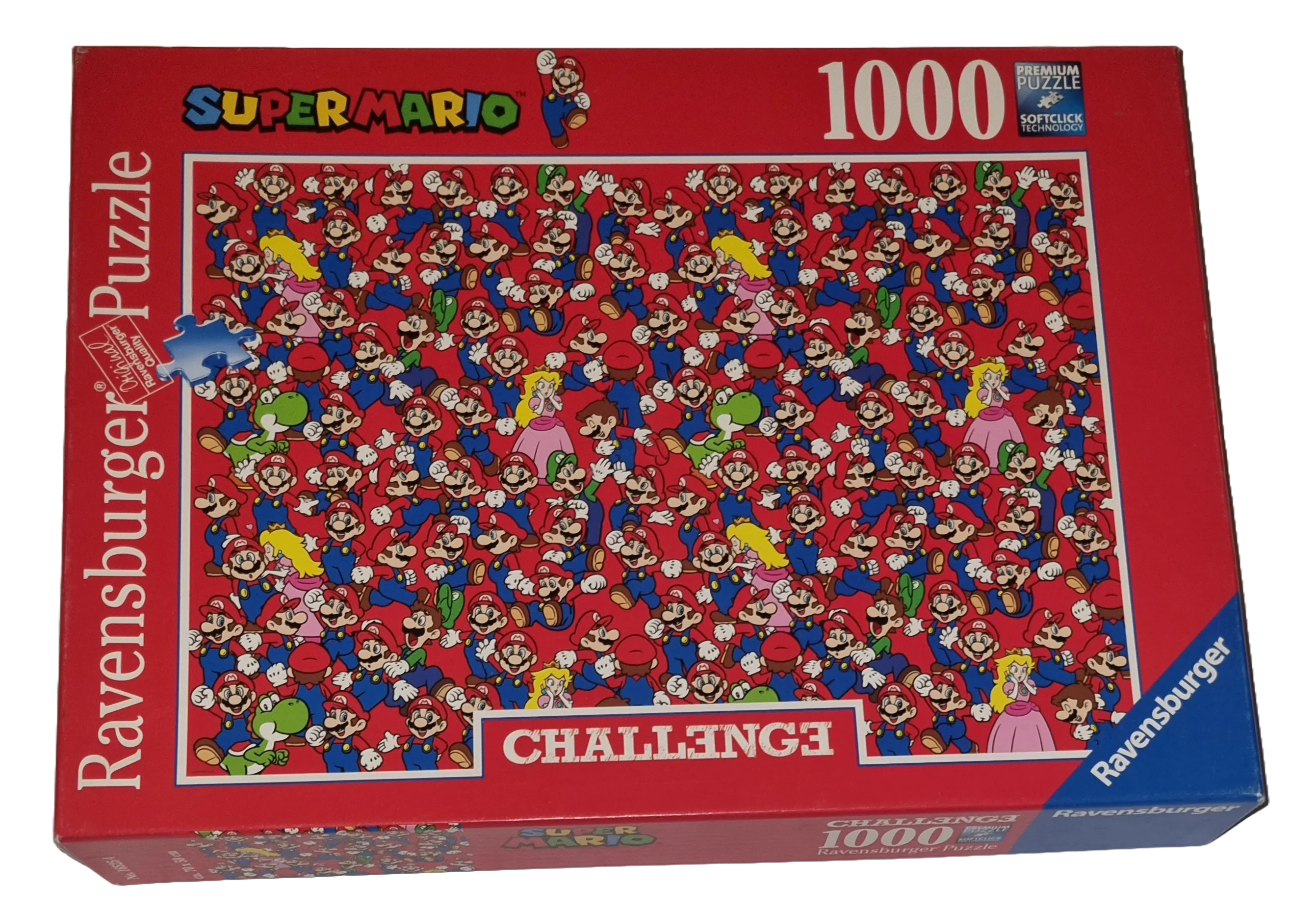 Ravensburger Premium Softclick Puzzle Challenge 1000 Teile 165254 Super Mario Challenge