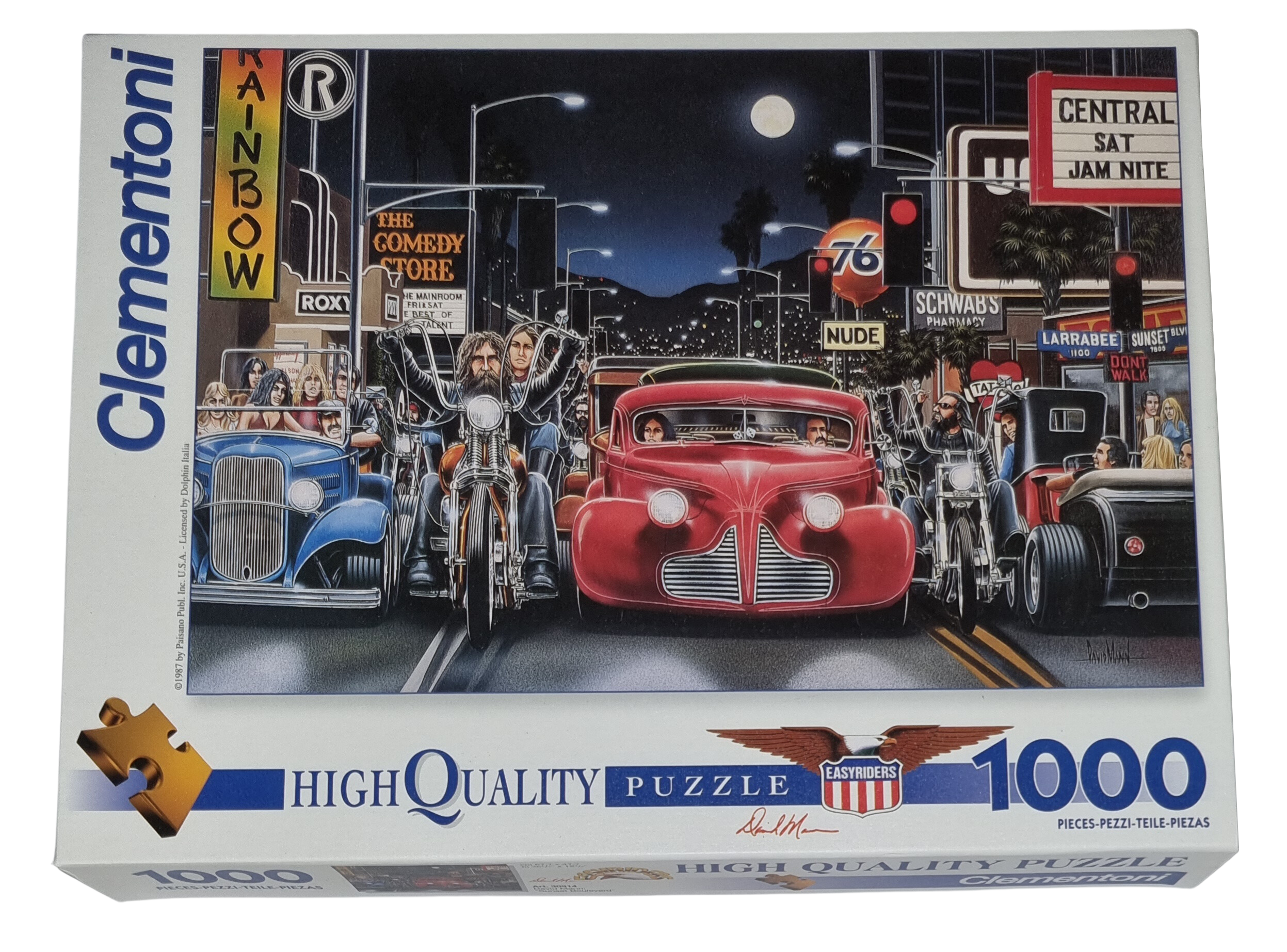 Clementoni High Quality Puzzle 1000 Teile 30914 David Mann: Sunset Boulevard