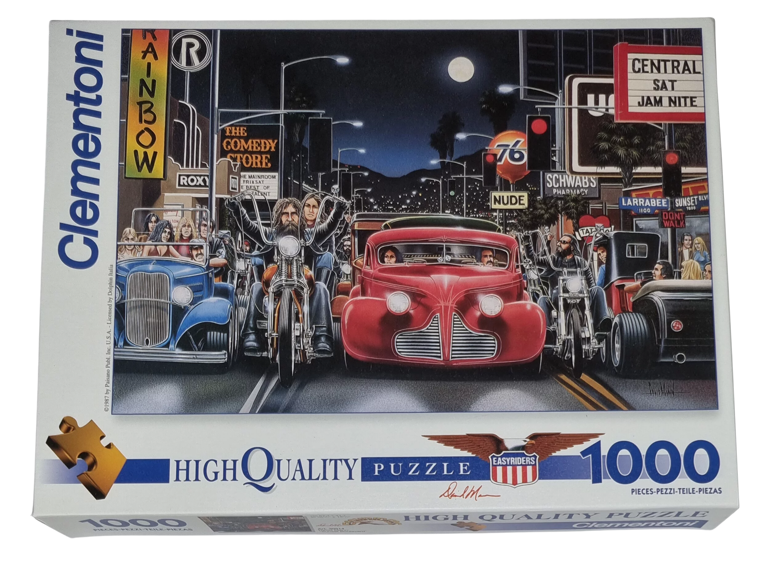 Clementoni High Quality Puzzle 1000 Teile 30914 David Mann: Sunset Boulevard