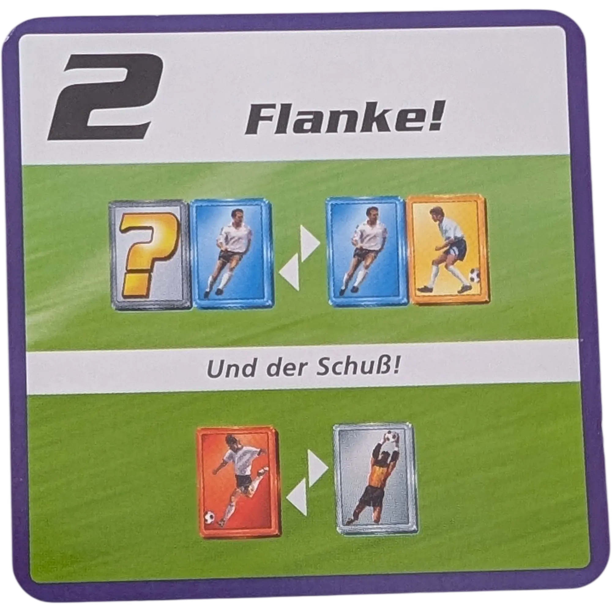 Kosmos Finale Ersatzteile Team Blau Taktikkarte Kampfstärke 2 Flanke! Und der Schuß!