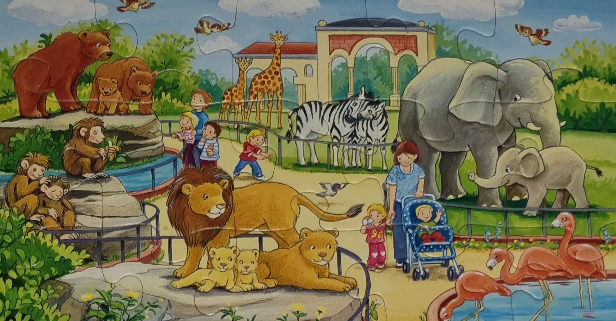 Ravensburger Rahmenpuzzle Ausflug in den Zoo 15 Teile No. 061167, Ansicht 2