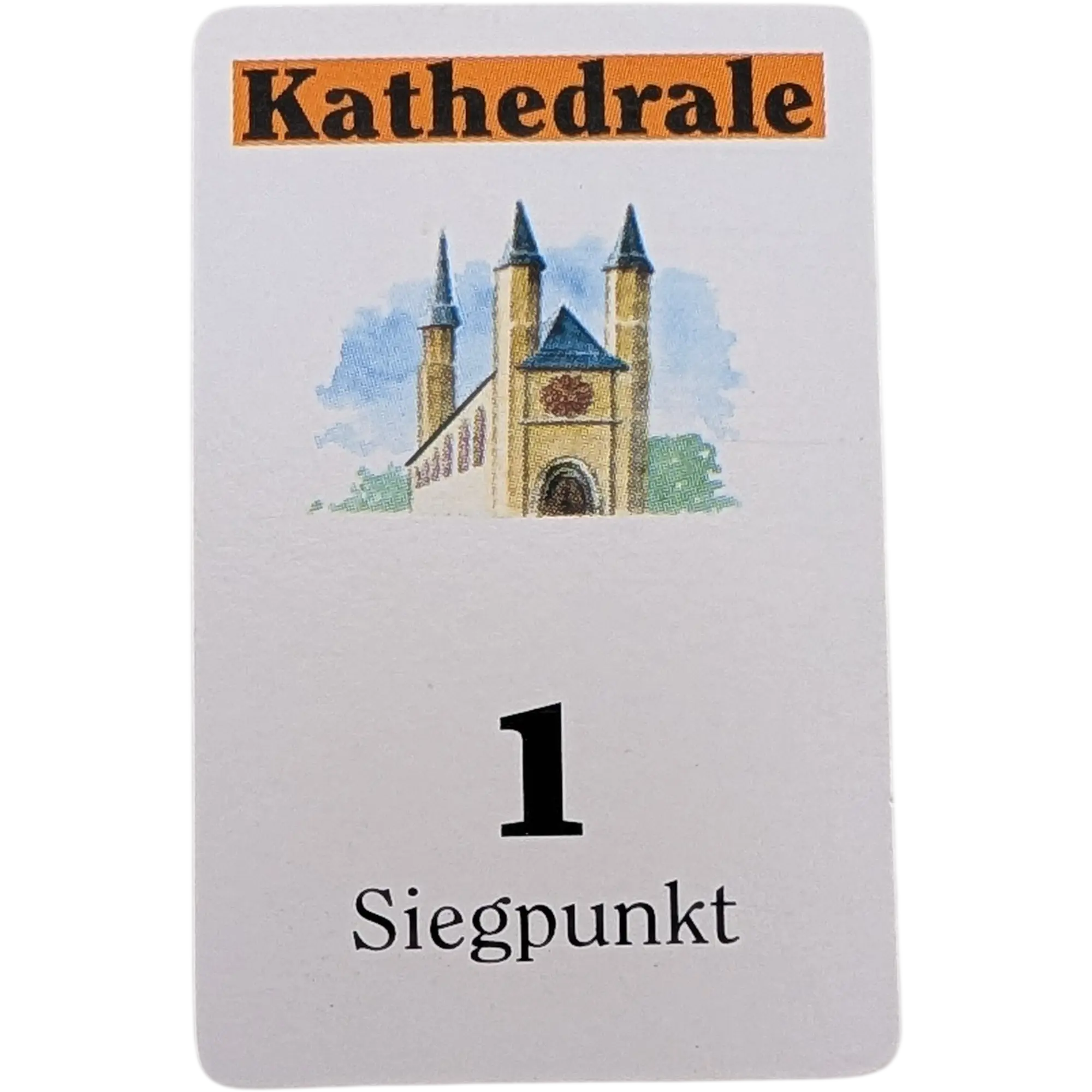 Kosmos Travel-Box Die Siedler von Catan Ersatzteile Entwicklungskarte Siegpunkt Kathedrale