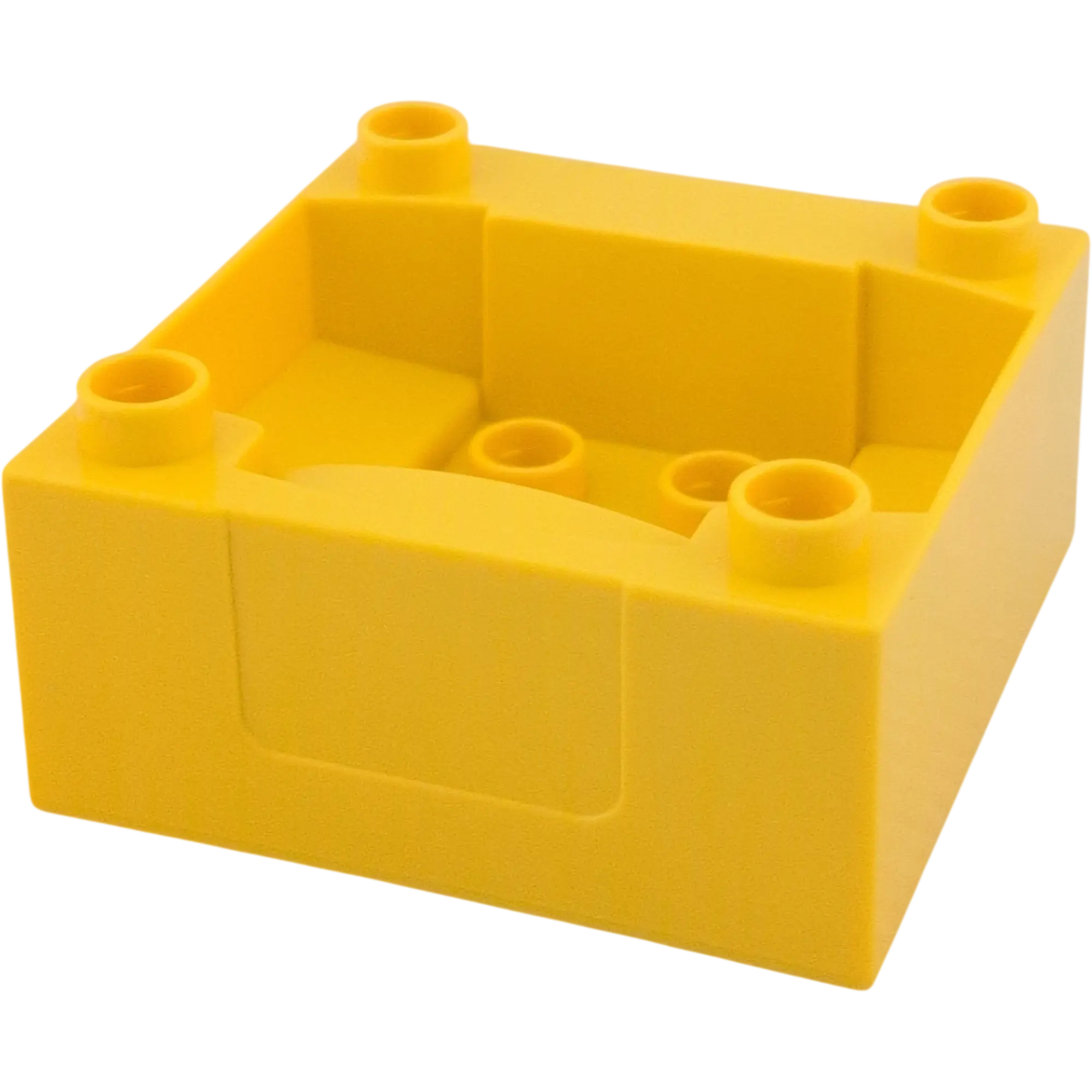 Lego Duplo Führerhaus Zug-Waggon / Abteil-Basis 4x4 – Gelb mit 