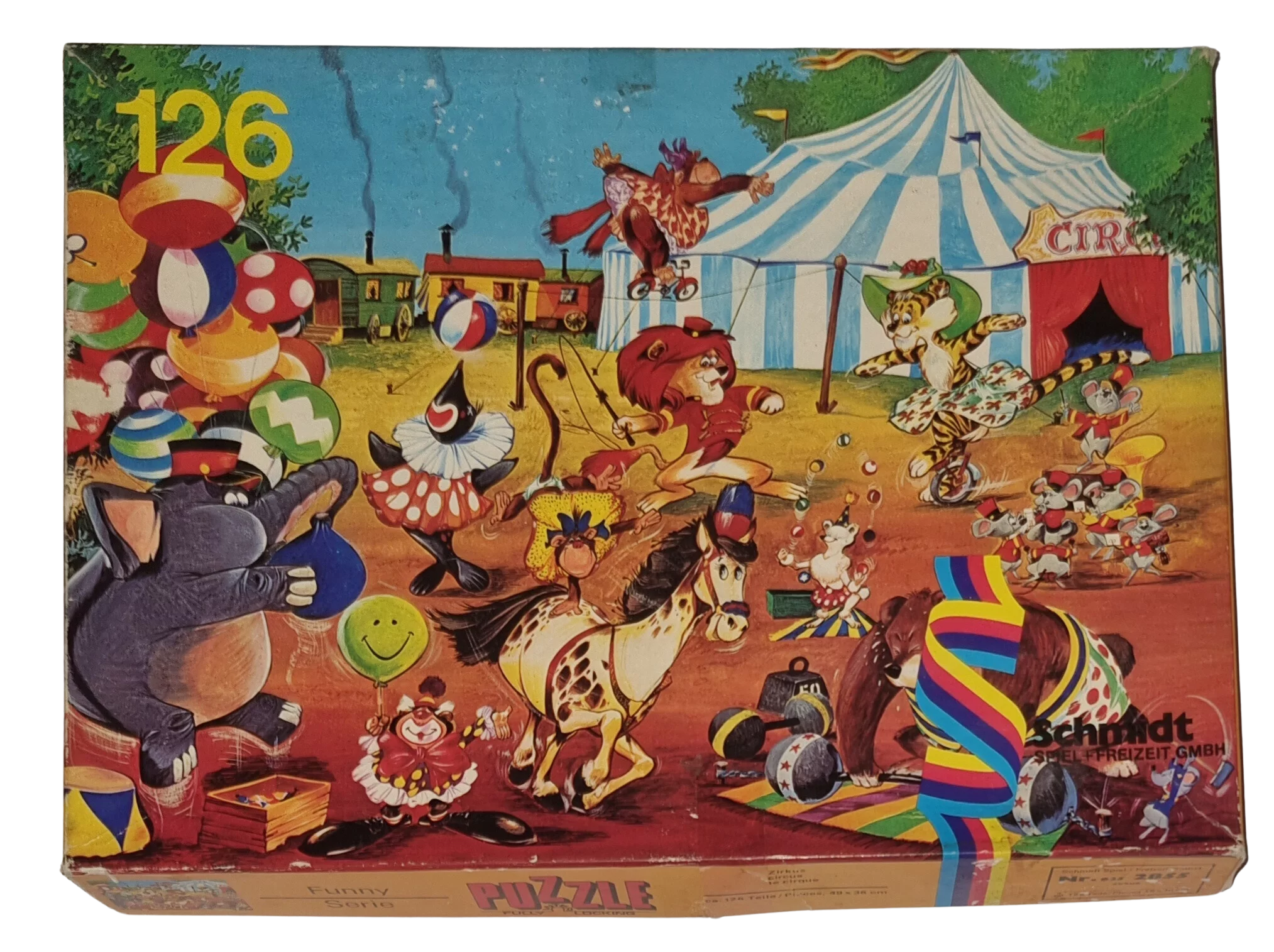 Schmidt Funny Serie Puzzle 6252855 Zirkus 126 Teile