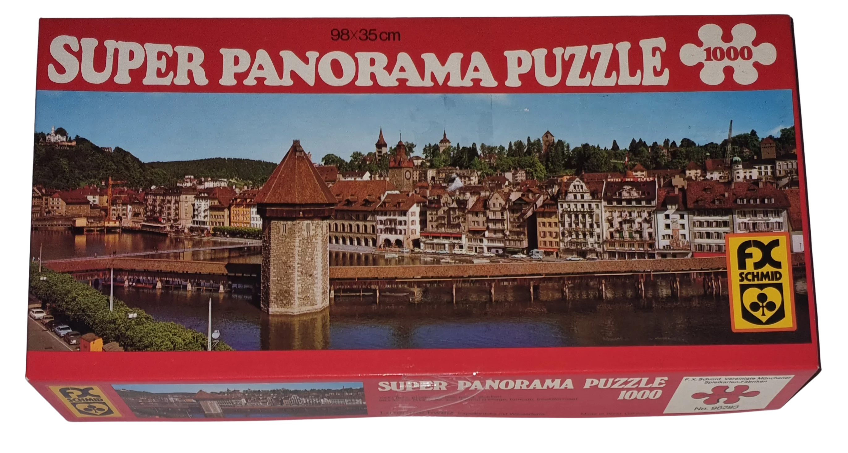 FX Schmid Super Panorama Puzzle 1000 Teile No. 98283 Luzern/Schweiz