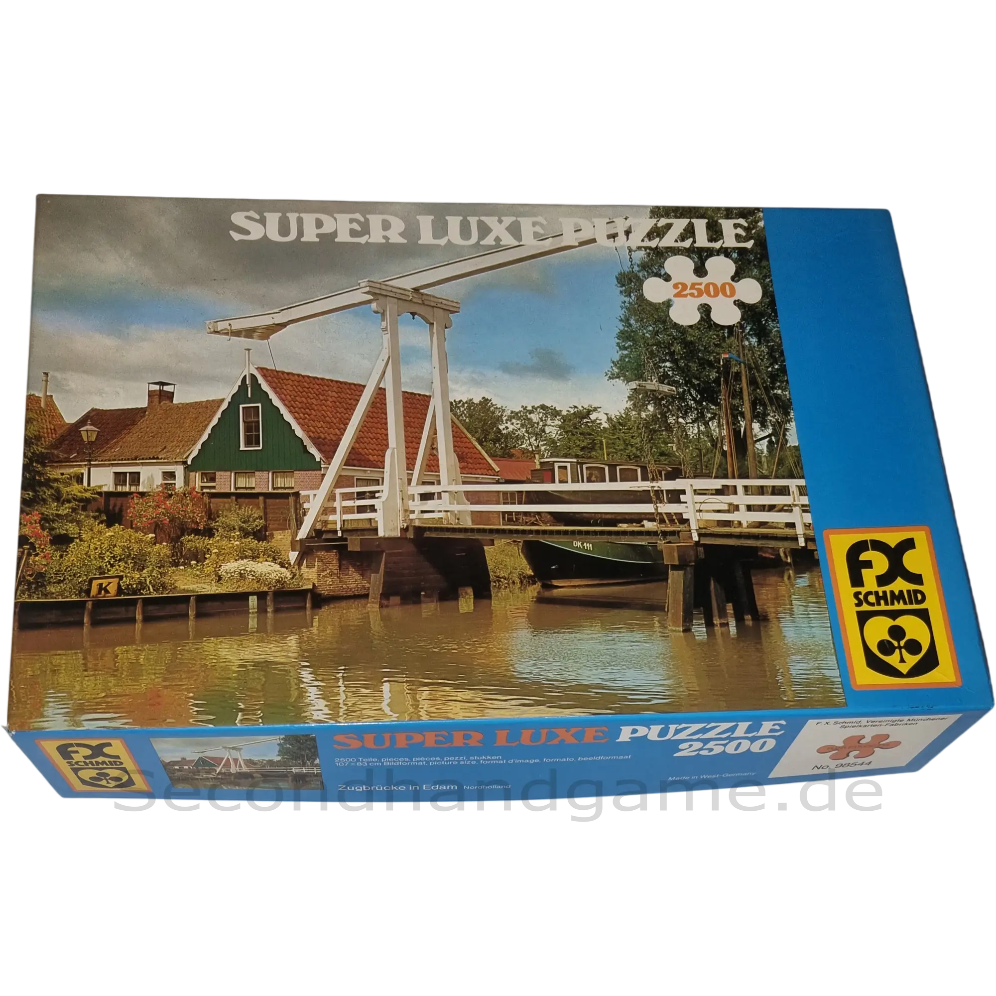 FX Schmid Super Luxe Puzzle 2500 Teile 98544 Zugbrücke in Edam Nordholland