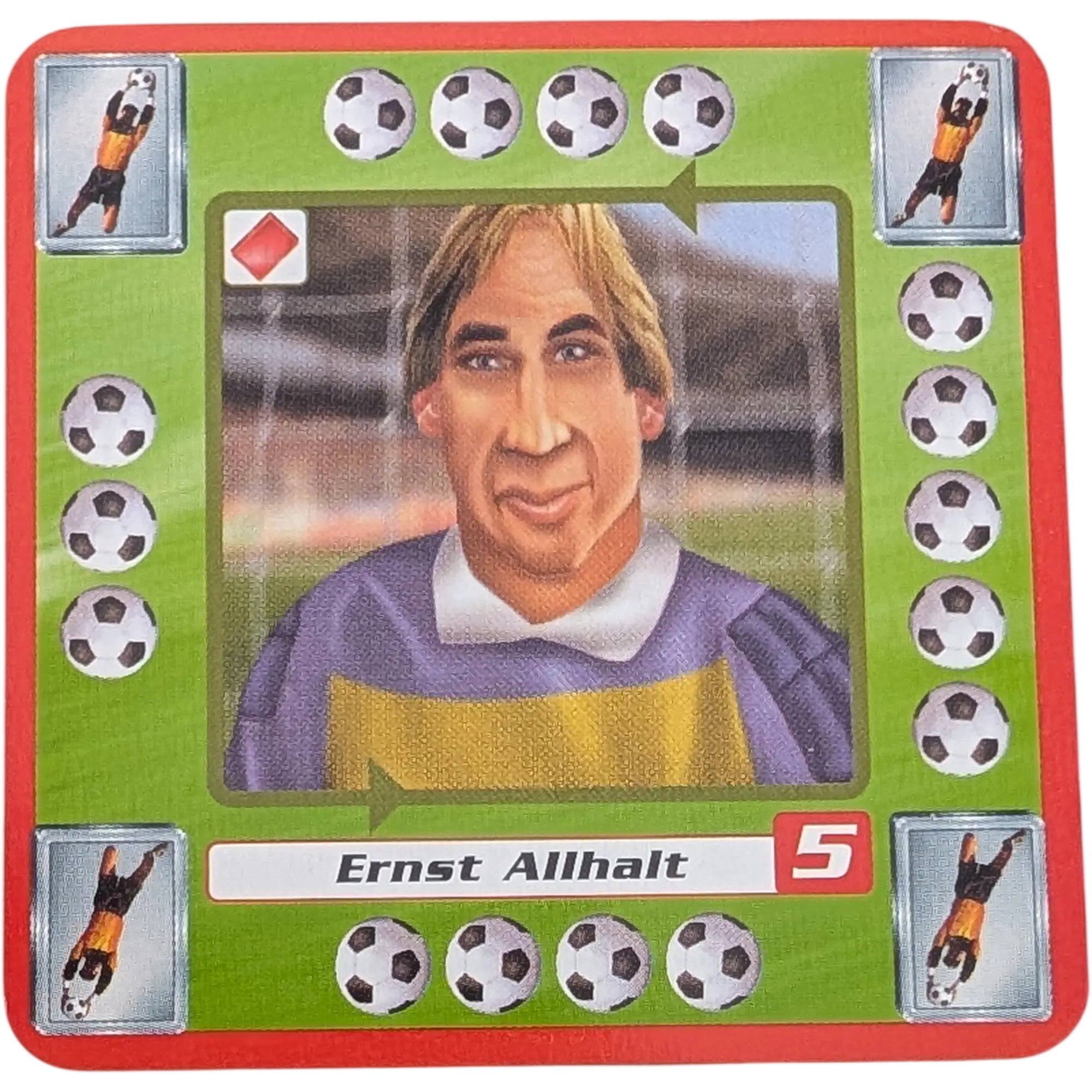 Kosmos Finale Ersatzteile Team Rot Torhüter Ernst Allhalt 5