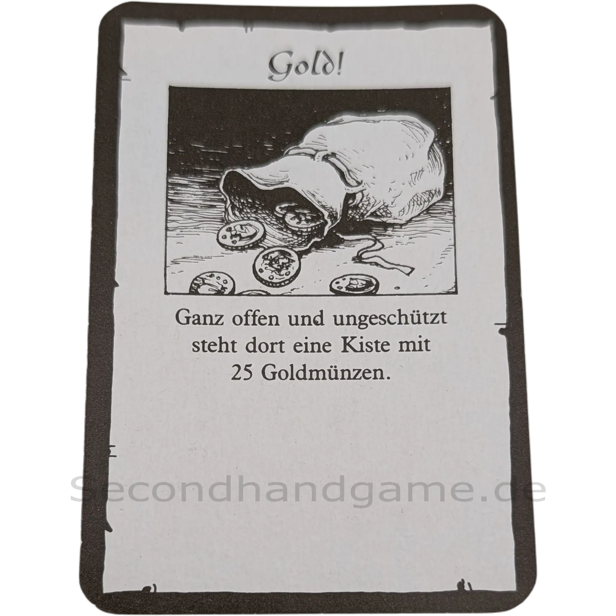 MB Hero Quest Master Ersatzteil Schatzkarte Gold