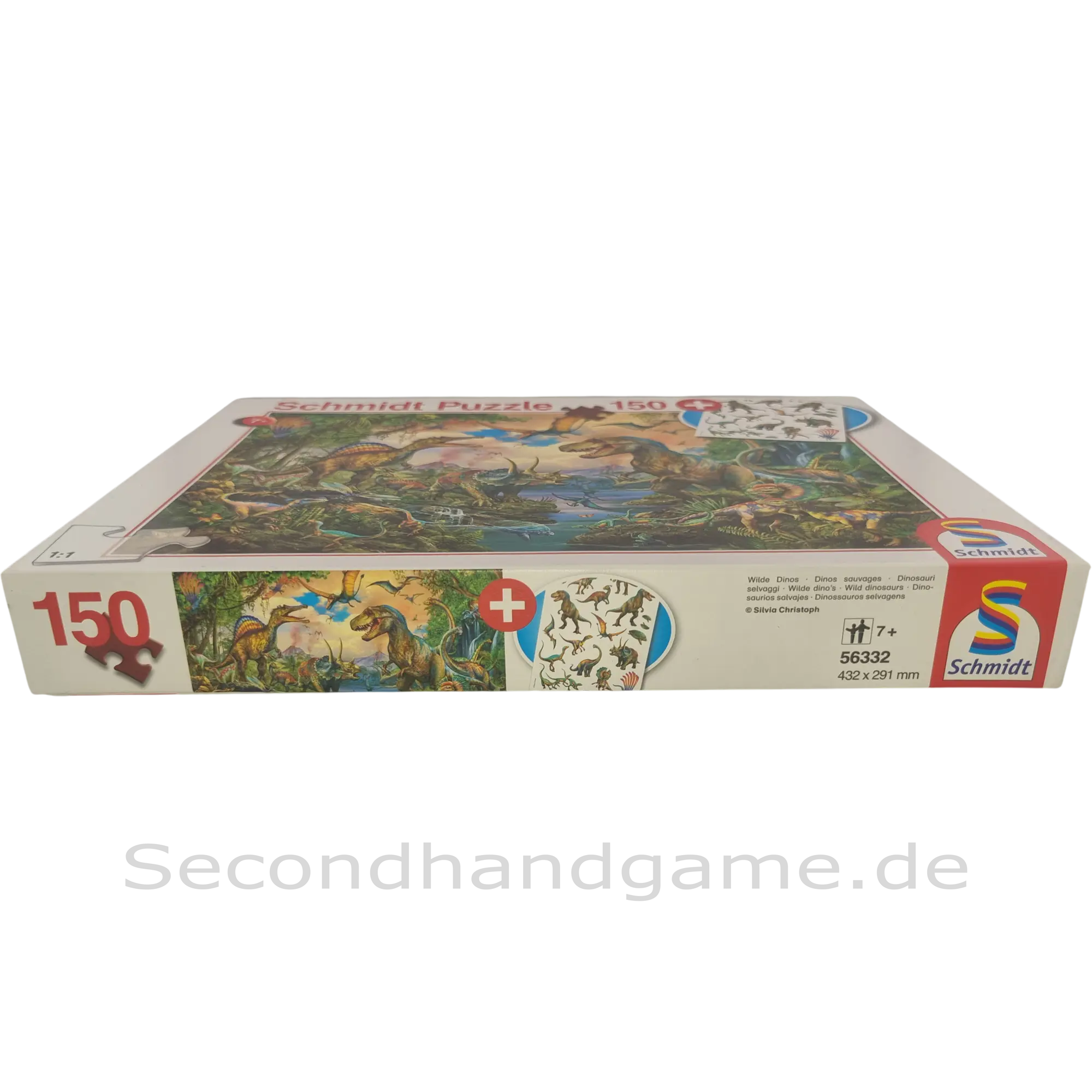Schmidt Spiele Puzzle Wilde Dinos 150 Teile 56332, ab 7 Jahren