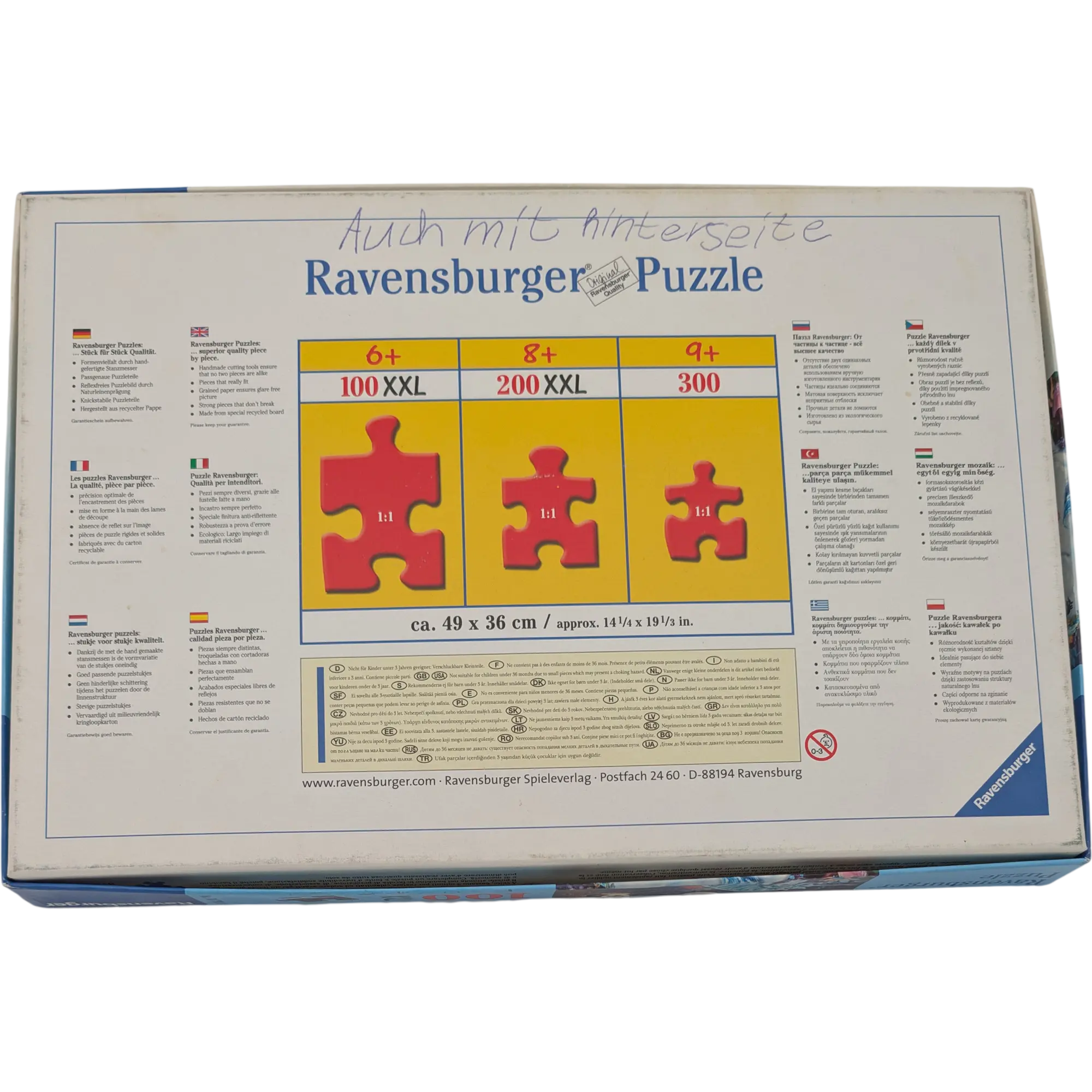 Ravensburger Puzzle XXL 100 Teile 107933 Einhorn im Zauberwald
