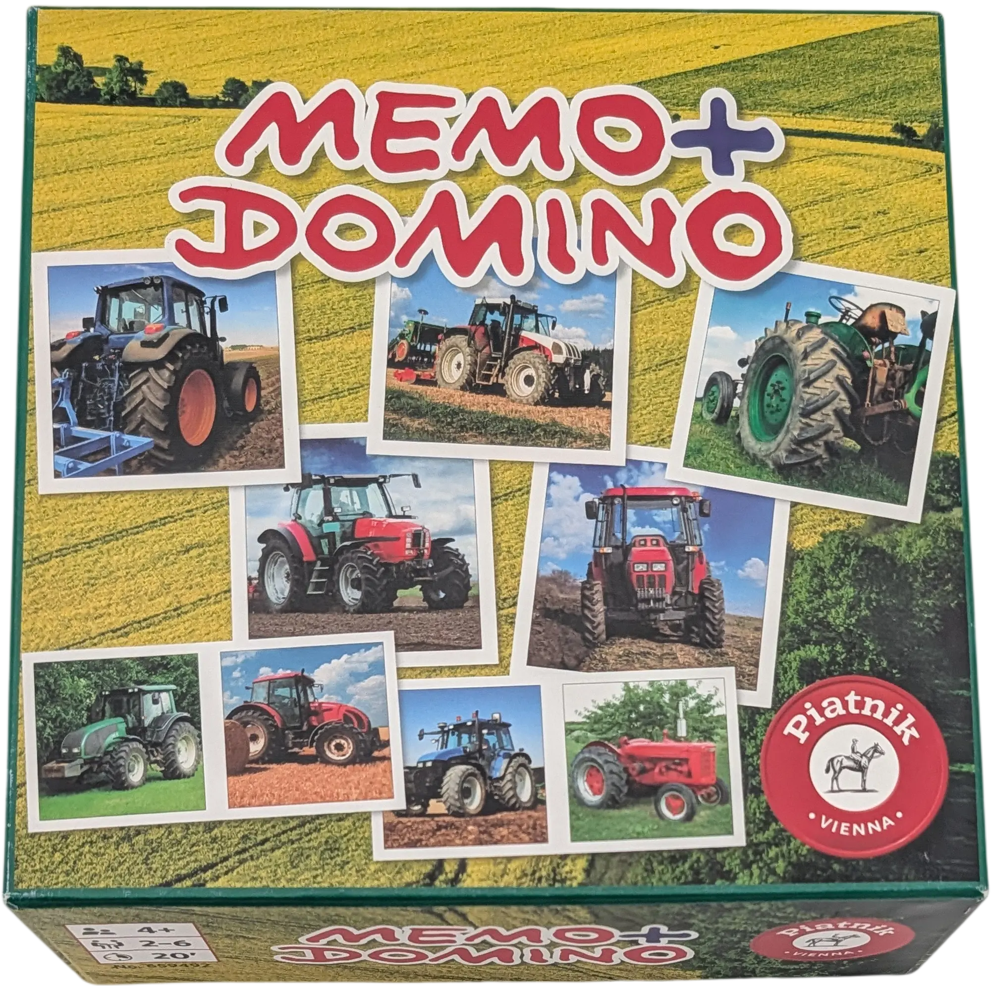 Piatnik Memo + Domino Traktoren 659492