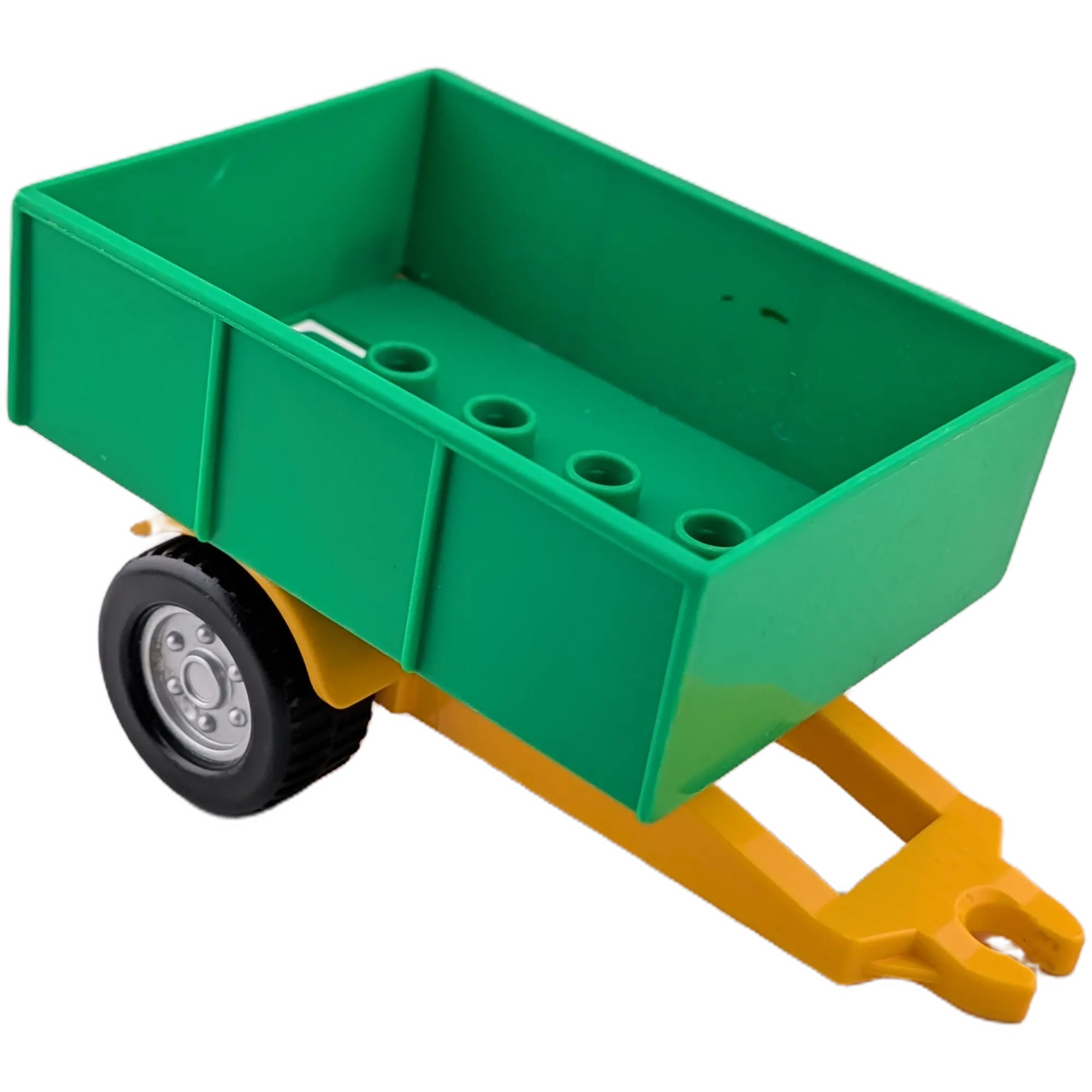 Lego Duplo 47448 Anhänger Aufsatz Mittelgrün mit Untergestell Gelborange