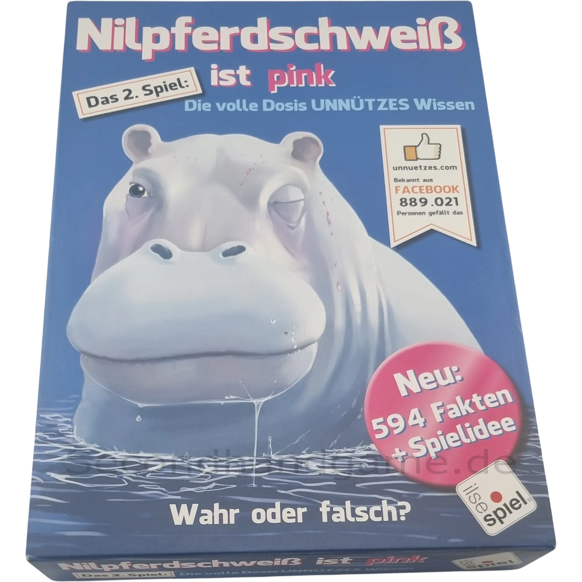 ilsespiel Wissensspiel Nilpferdschweiß ist pink 445200, ab 14 Jahren