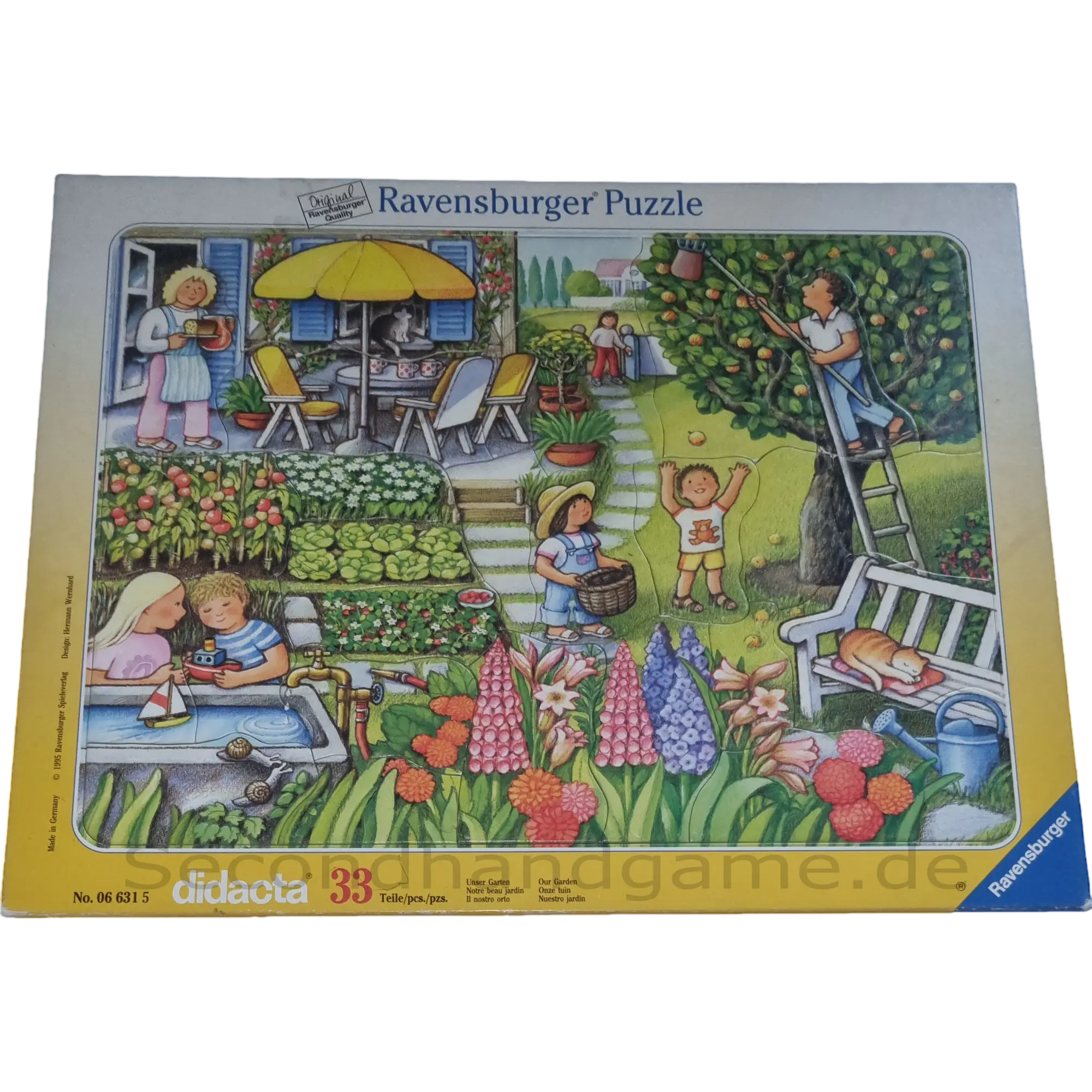 Ravensburger Didacta Rahmenpuzzle 33 Teile 066315 Unser Garten