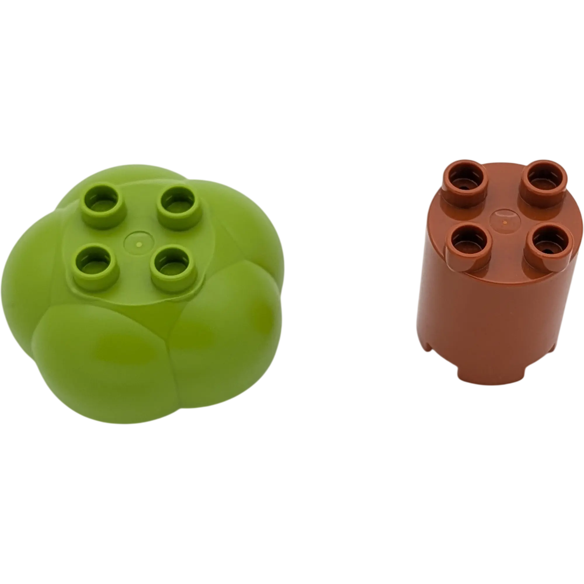 Lego Duplo Baum zweiteilig Mittelbraun und Hellgrün
