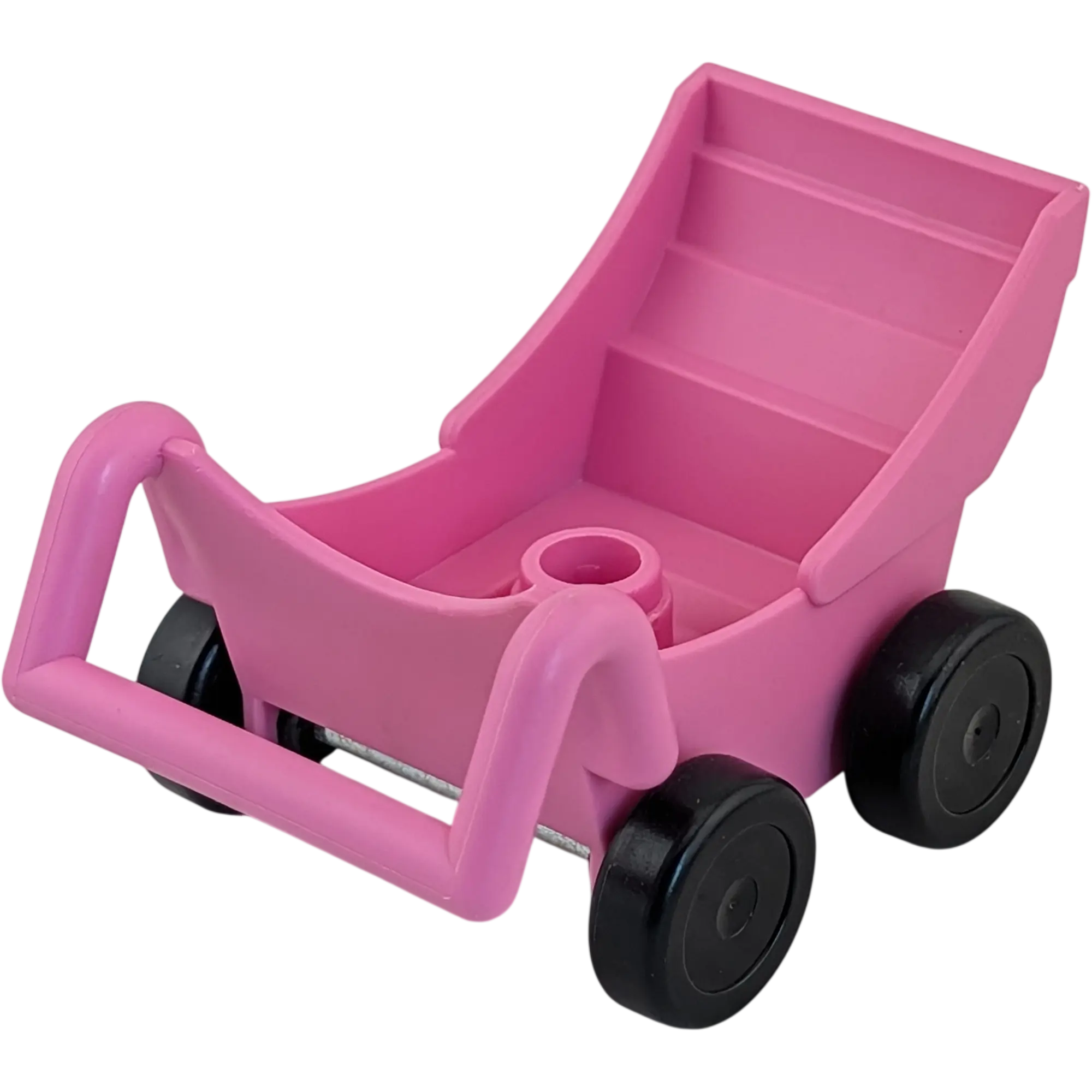 Lego Duplo 2147 Kinderwagen Pink Schwarze Räder