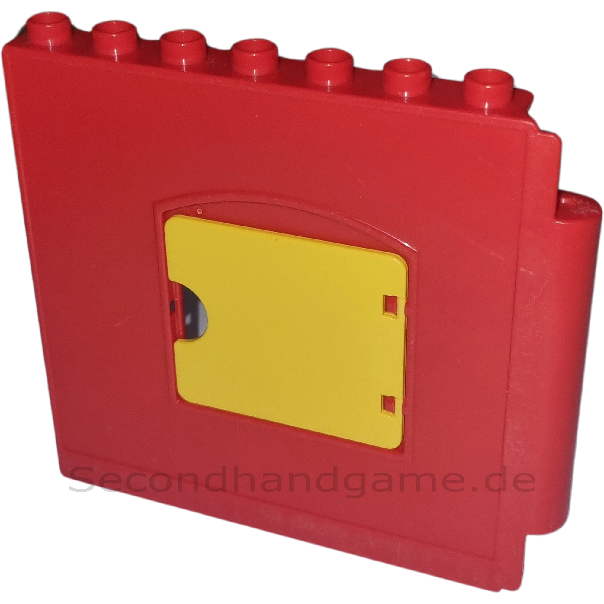Lego Duplo Hauswand mit Fenster Mauer Rot Gelb