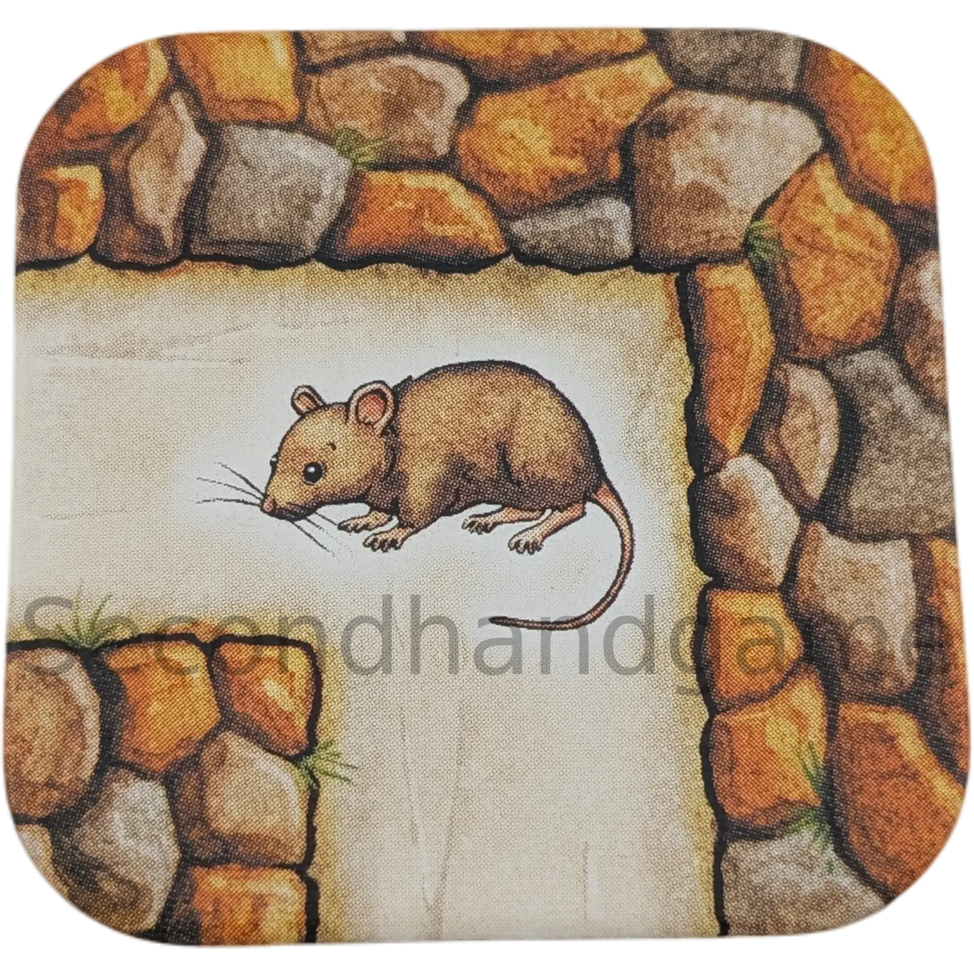 Das verrückte Labyrinth Ersatzteile Schiebekarte Kurve mit Maus Ratte