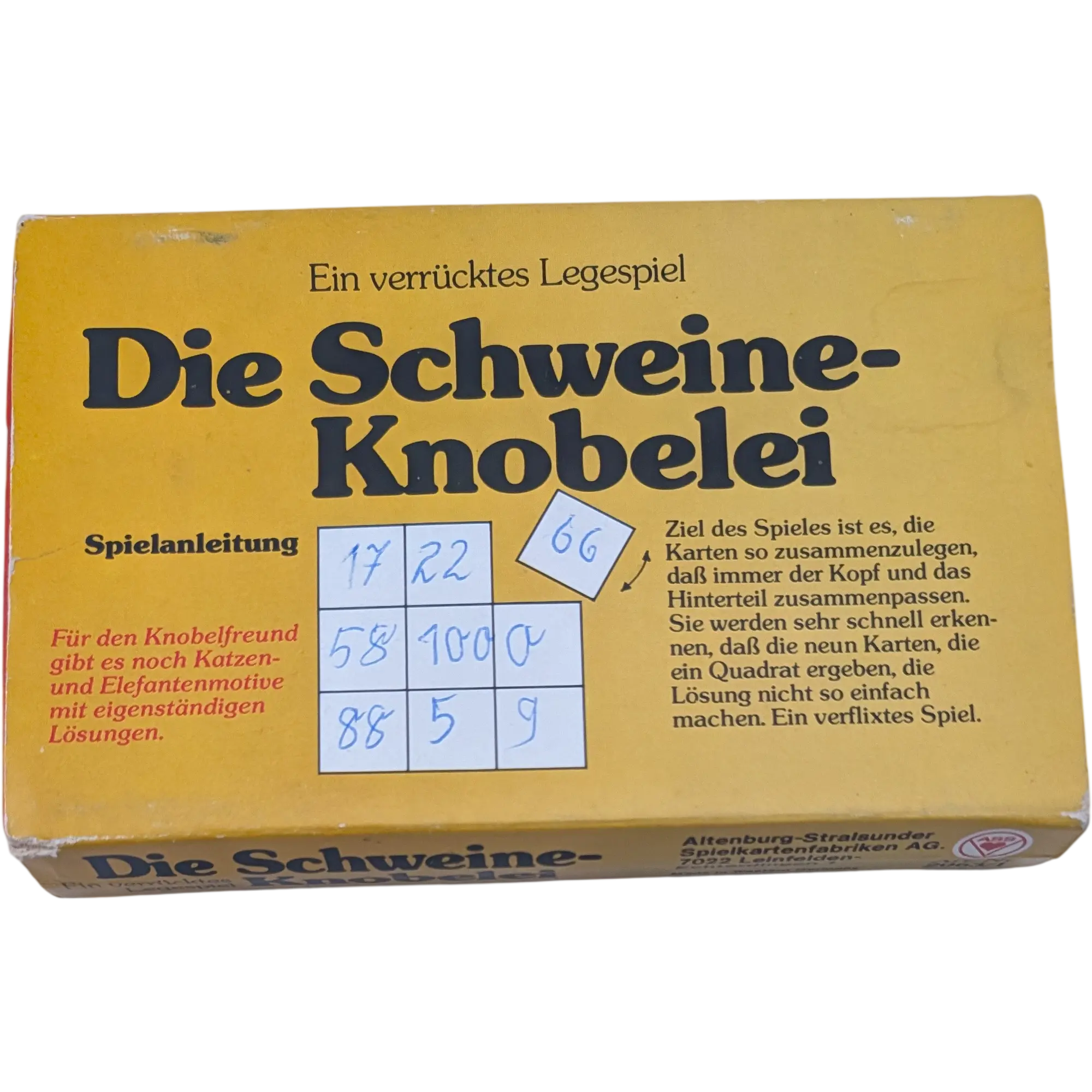 ASS Die Schweineknobelei Ein verrücktes Legespiel 2063/1