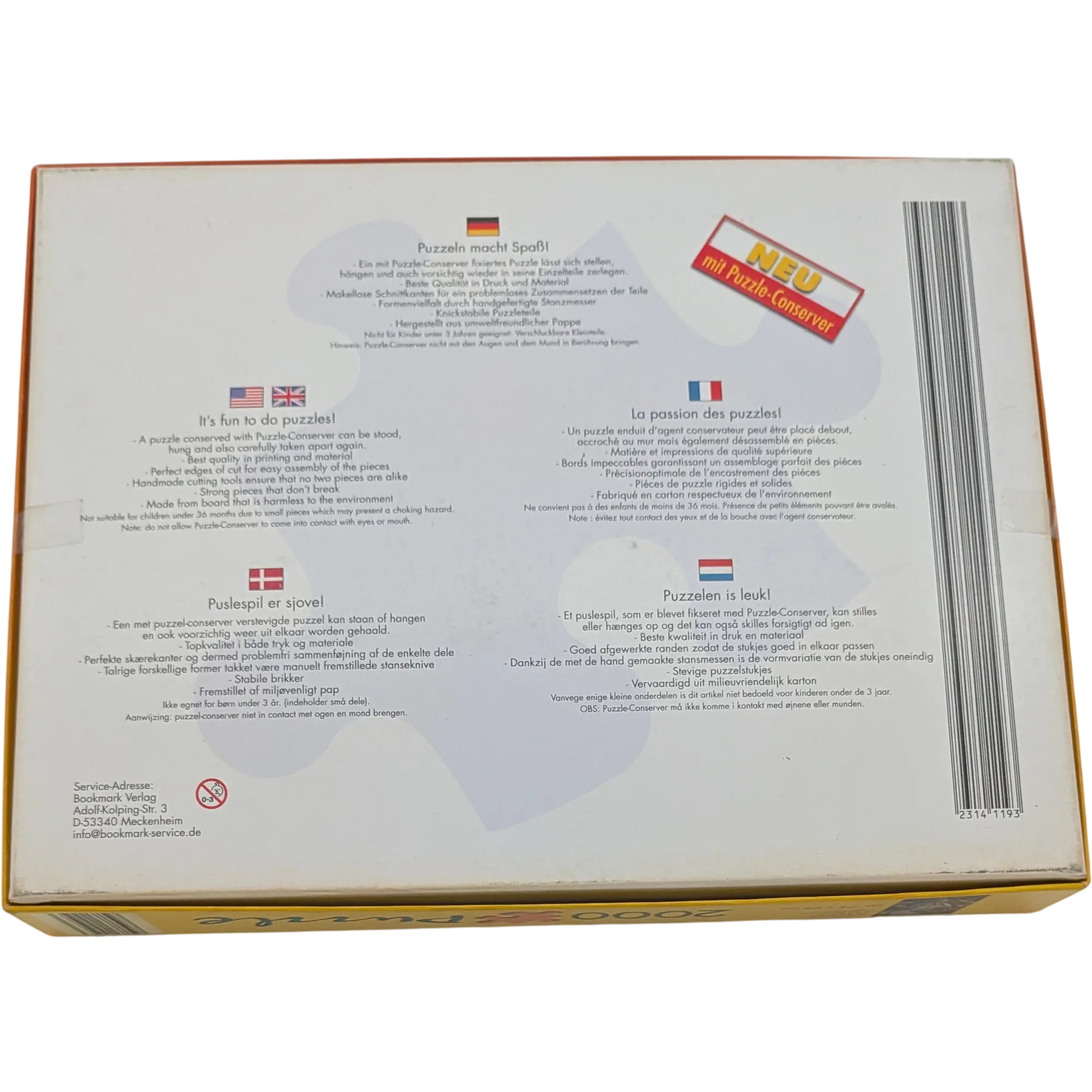 Bookmark Verlag Puzzle 2000 Teile Im Regenwald, Ansicht 2