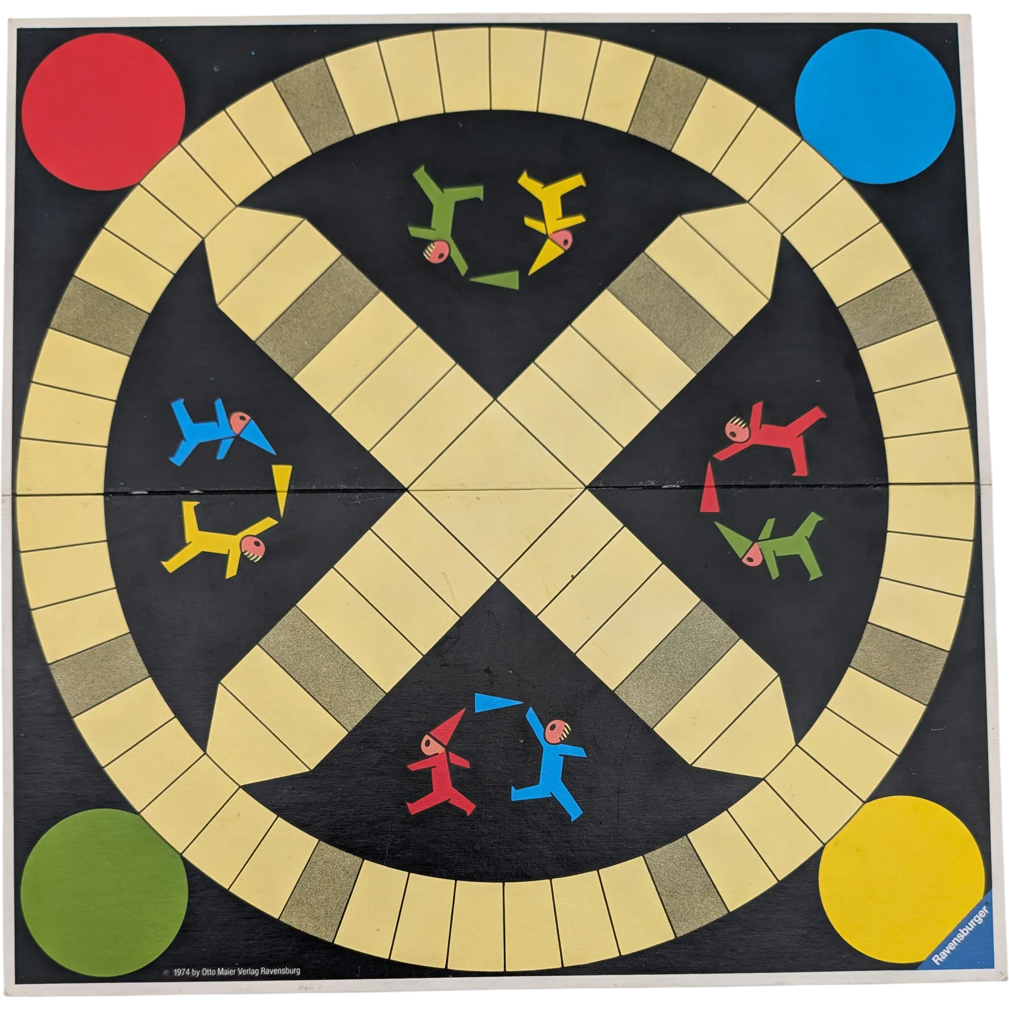 Spielplan Spielbrett Ravensburger Fang den Hut und Gänsespiel