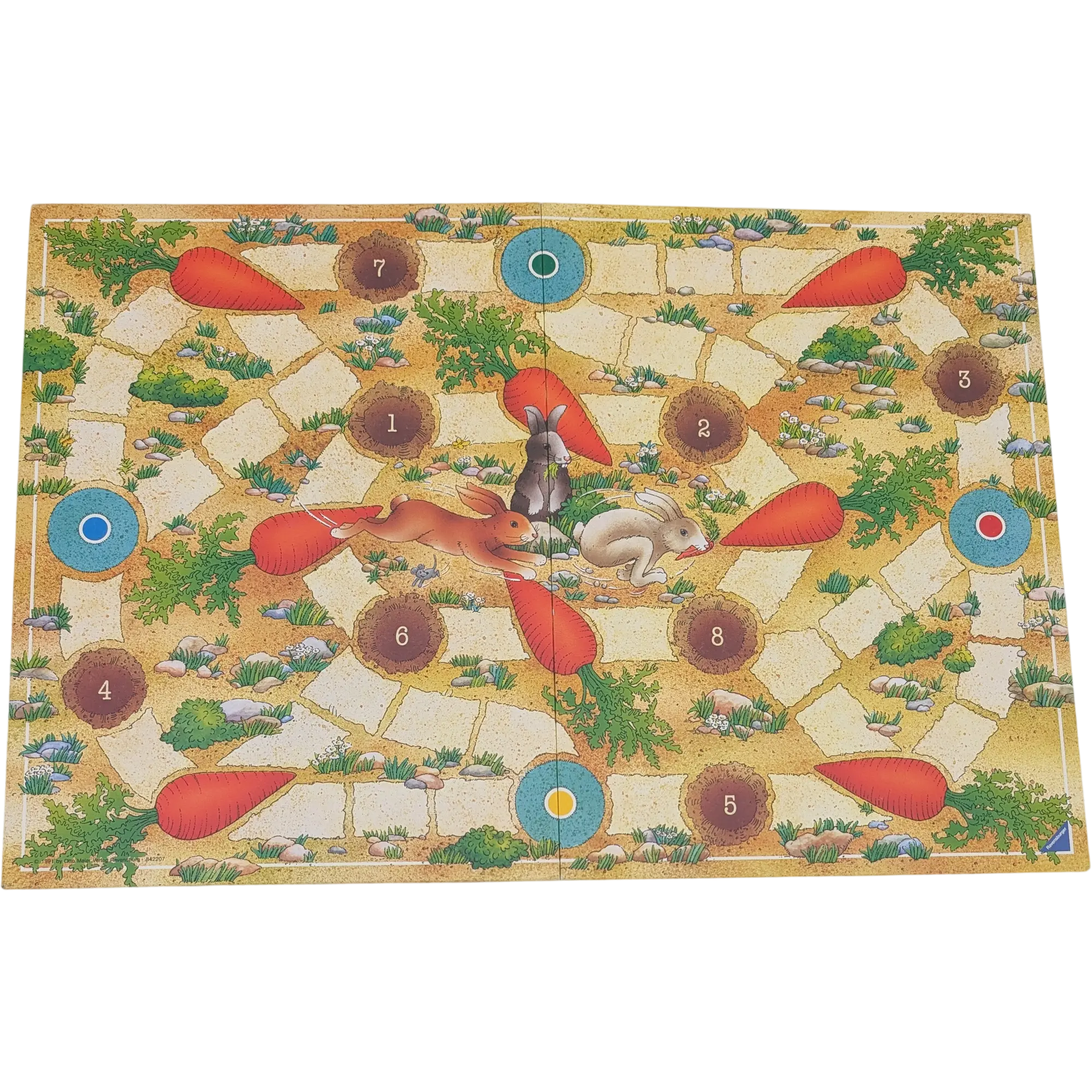 Spielplan Spielbrett Ravensburger Kartottenjagd