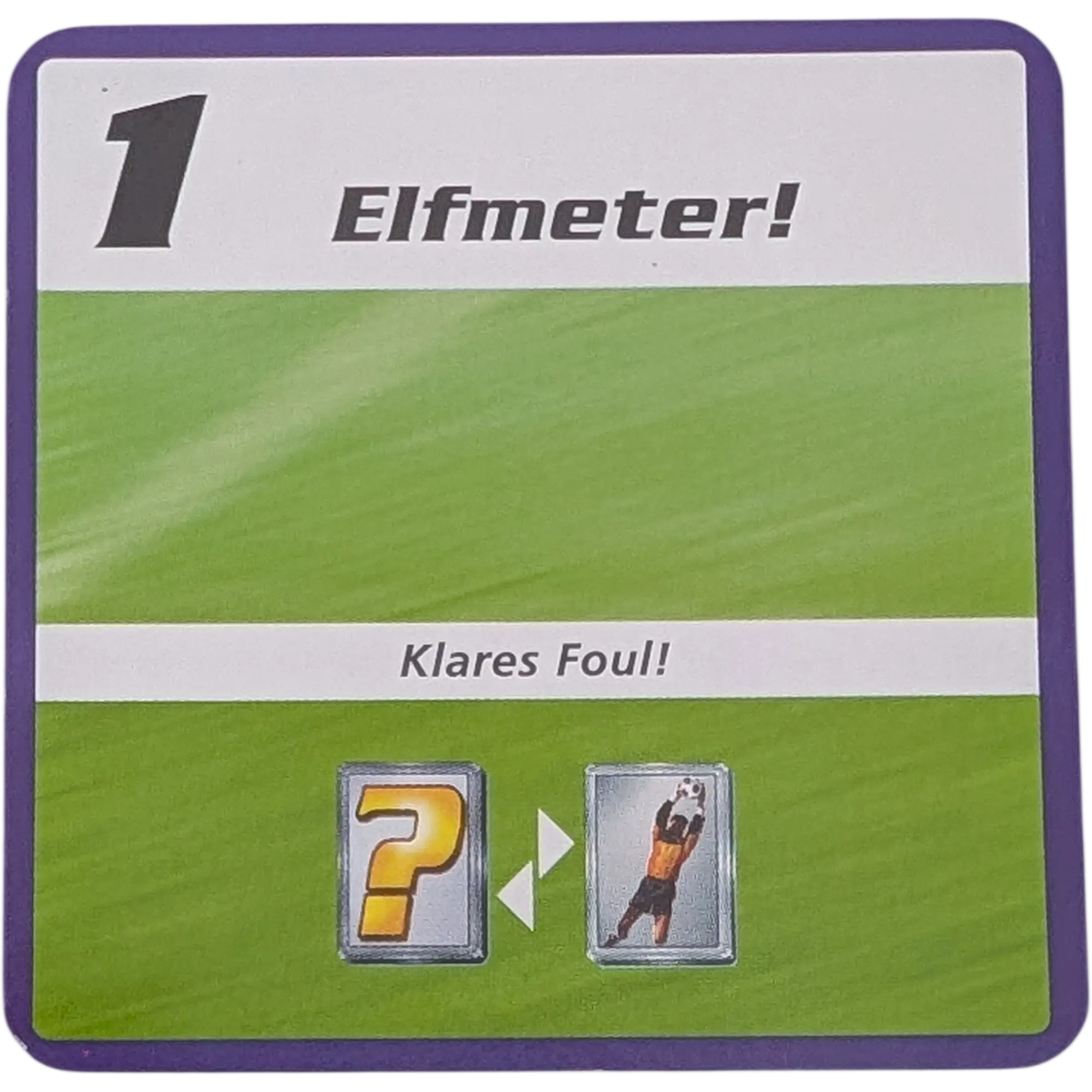 Kosmos Finale Ersatzteile Team Blau Taktikkarte Kampfstärke 1 Elfmeter! Klares Foul!