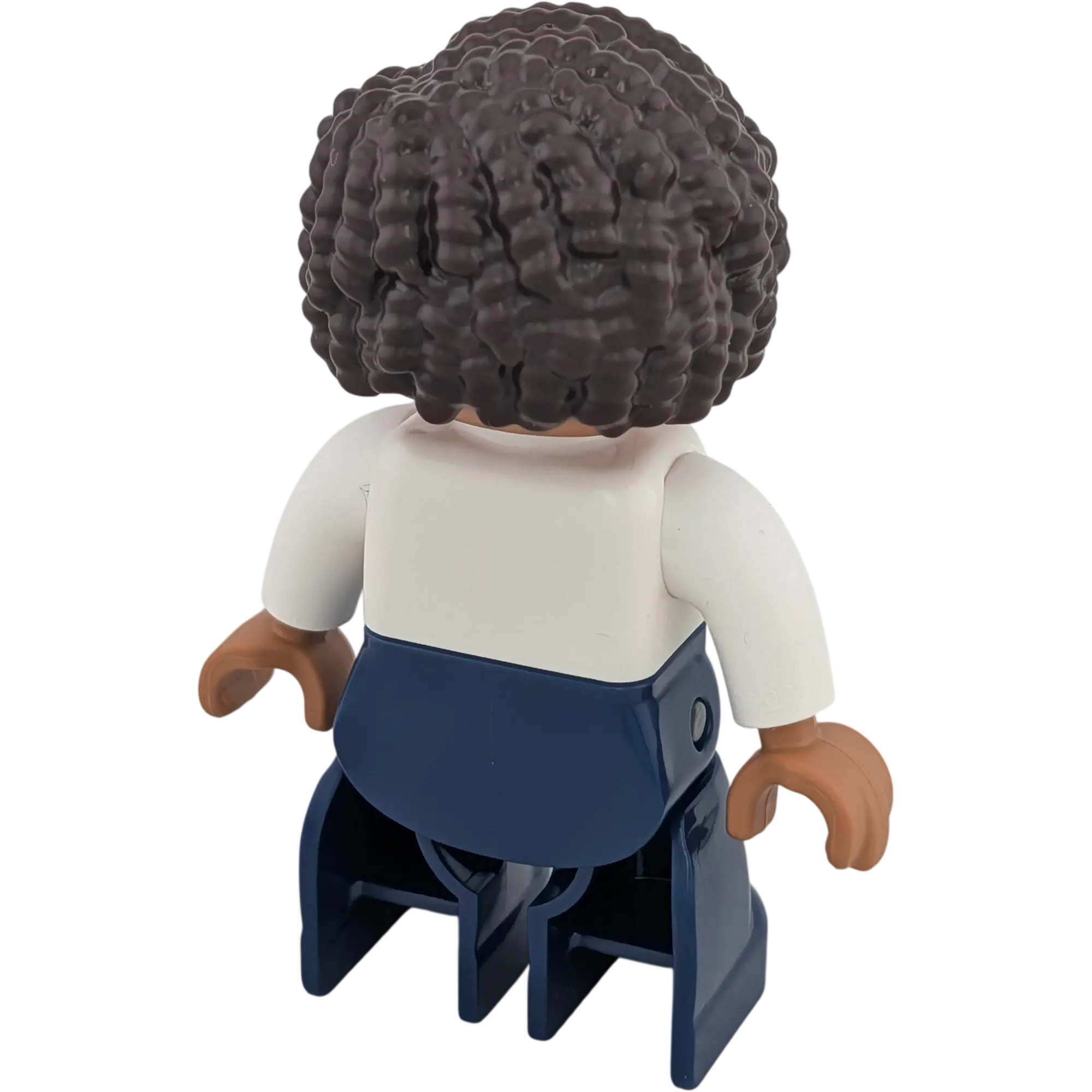 Lego Duplo 47394 Frau mit weißer Jacke mit Erde und Stern und Mond mit Locken
