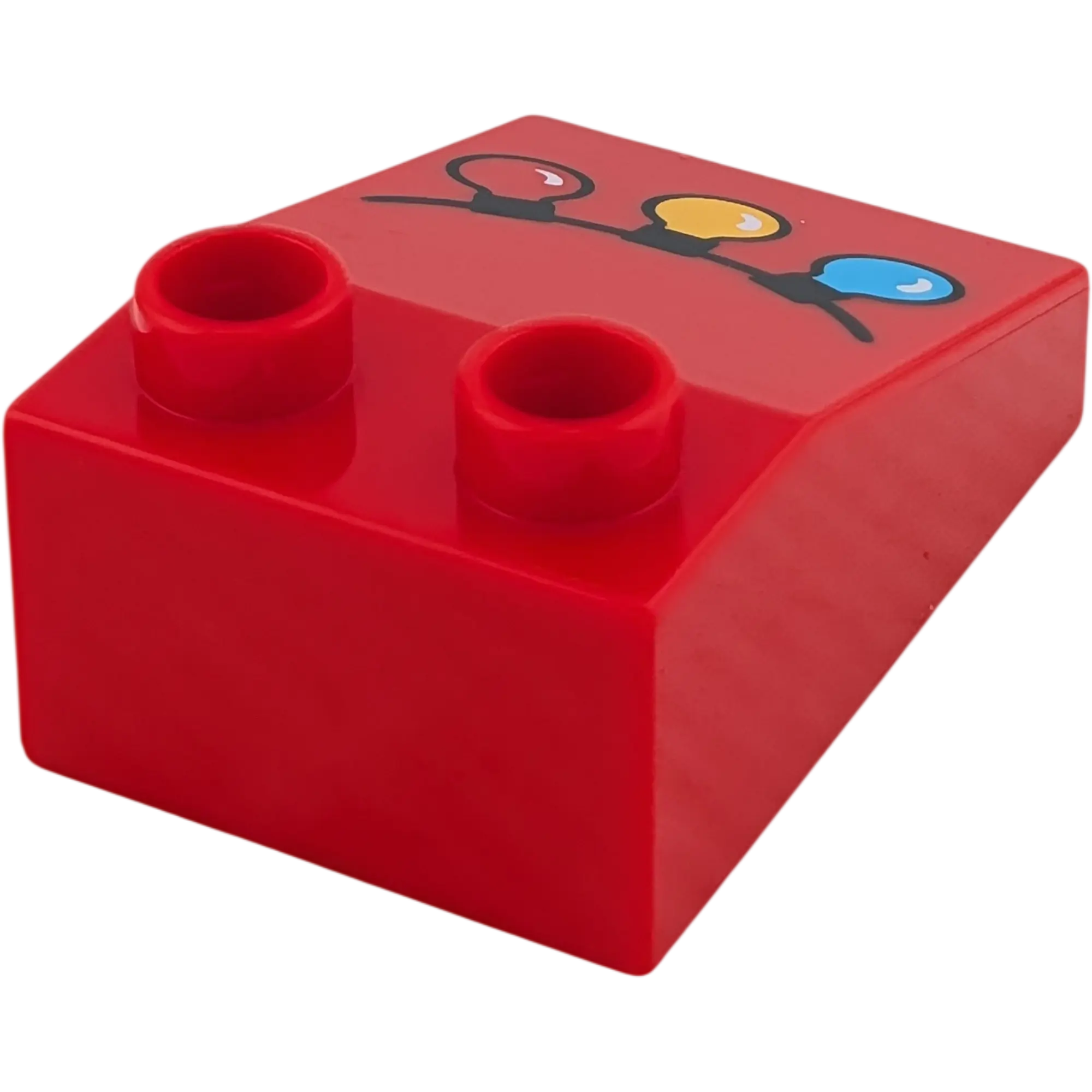 Lego Duplo 35114 Schrägstein Dachstein 3x2 Rot mit Lampion Lichterkette