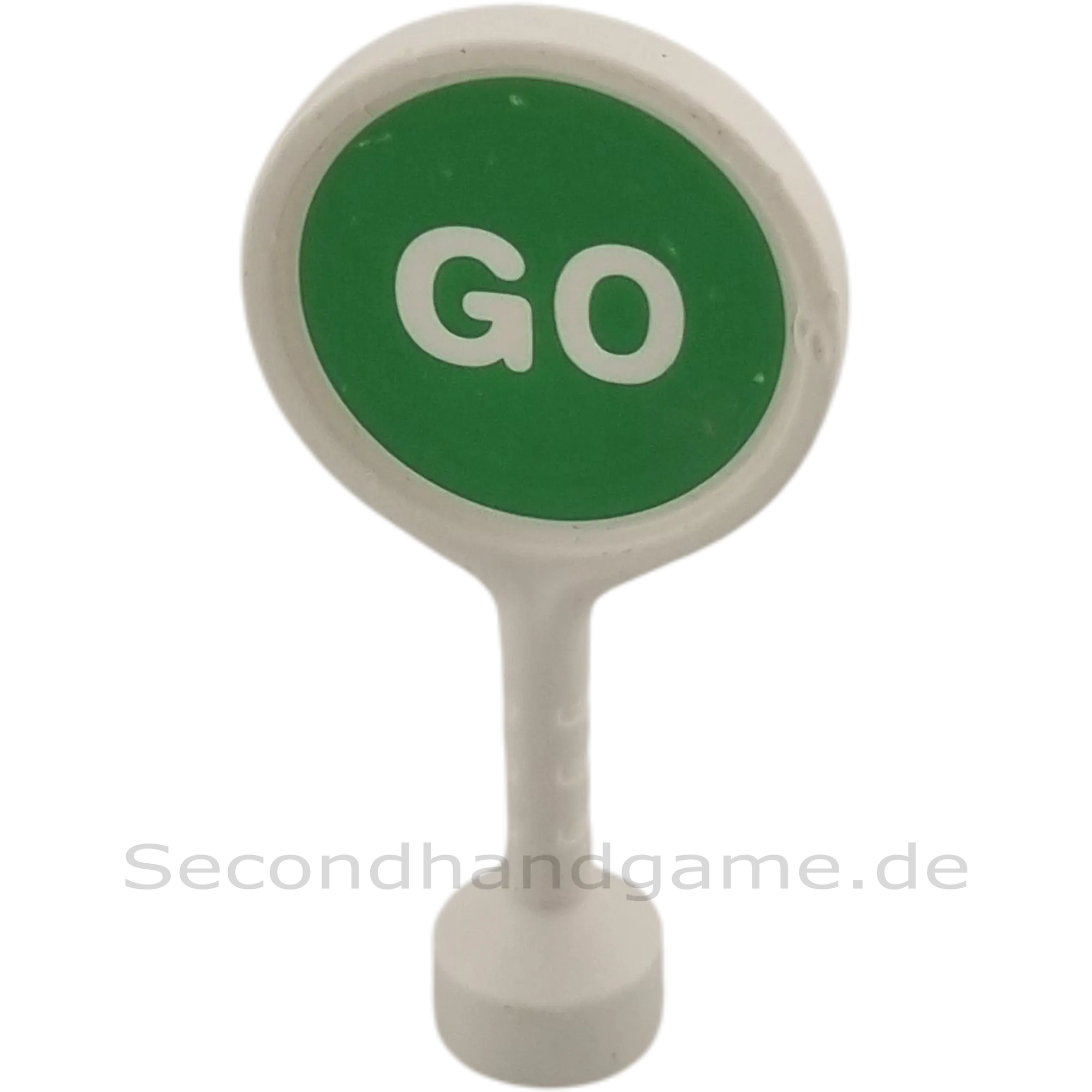 Lego Duplo Polizei Kelle Schild Stop Go Weiß Rot Grün