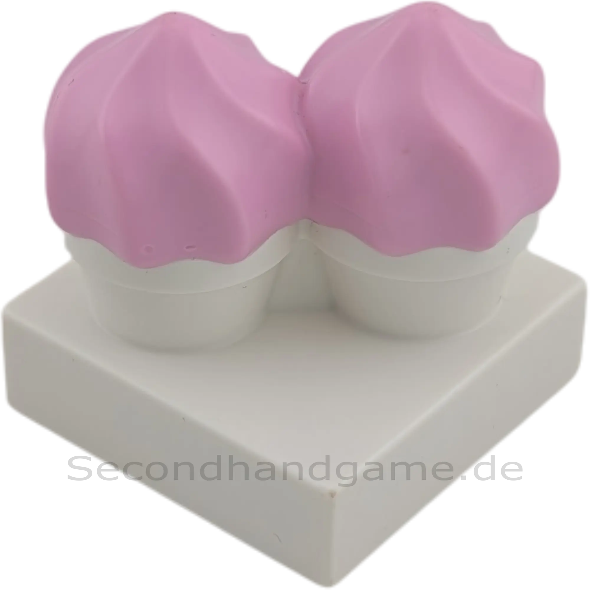 Lego Duplo 65188 Platte mit zwei Cupcakes Weiß Pink