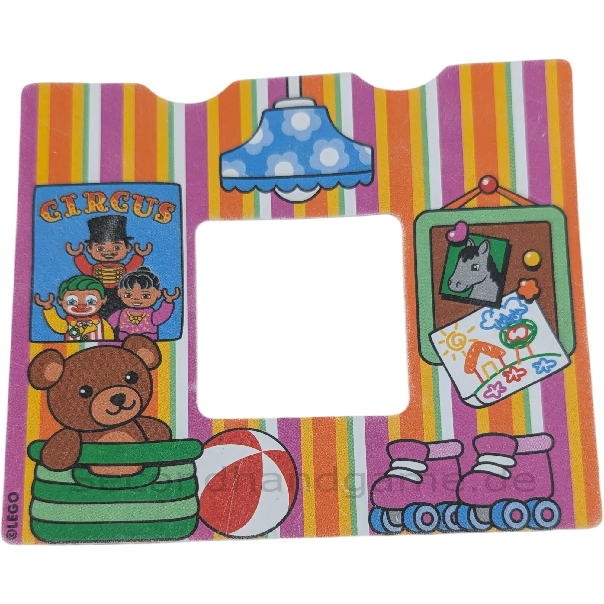 Lego Duplo Kulissen-Tapete / Einlage – Kinderzimmer (Teile-Nr. 13586pb03 / Set 10505)