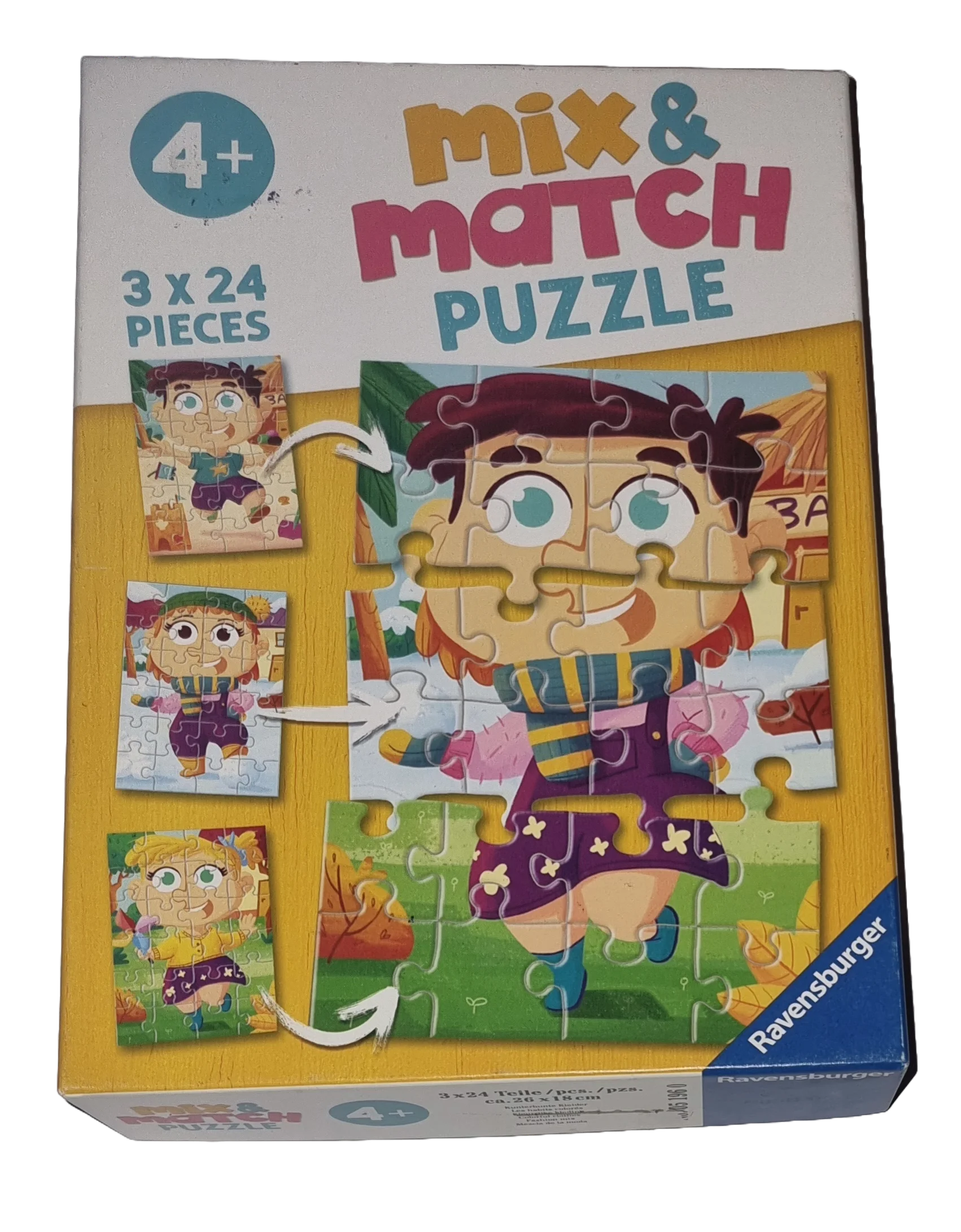 Ravensburger Mix & Match Puzzle 3 x 24 Teile 051960 Kunterbunte Kleider