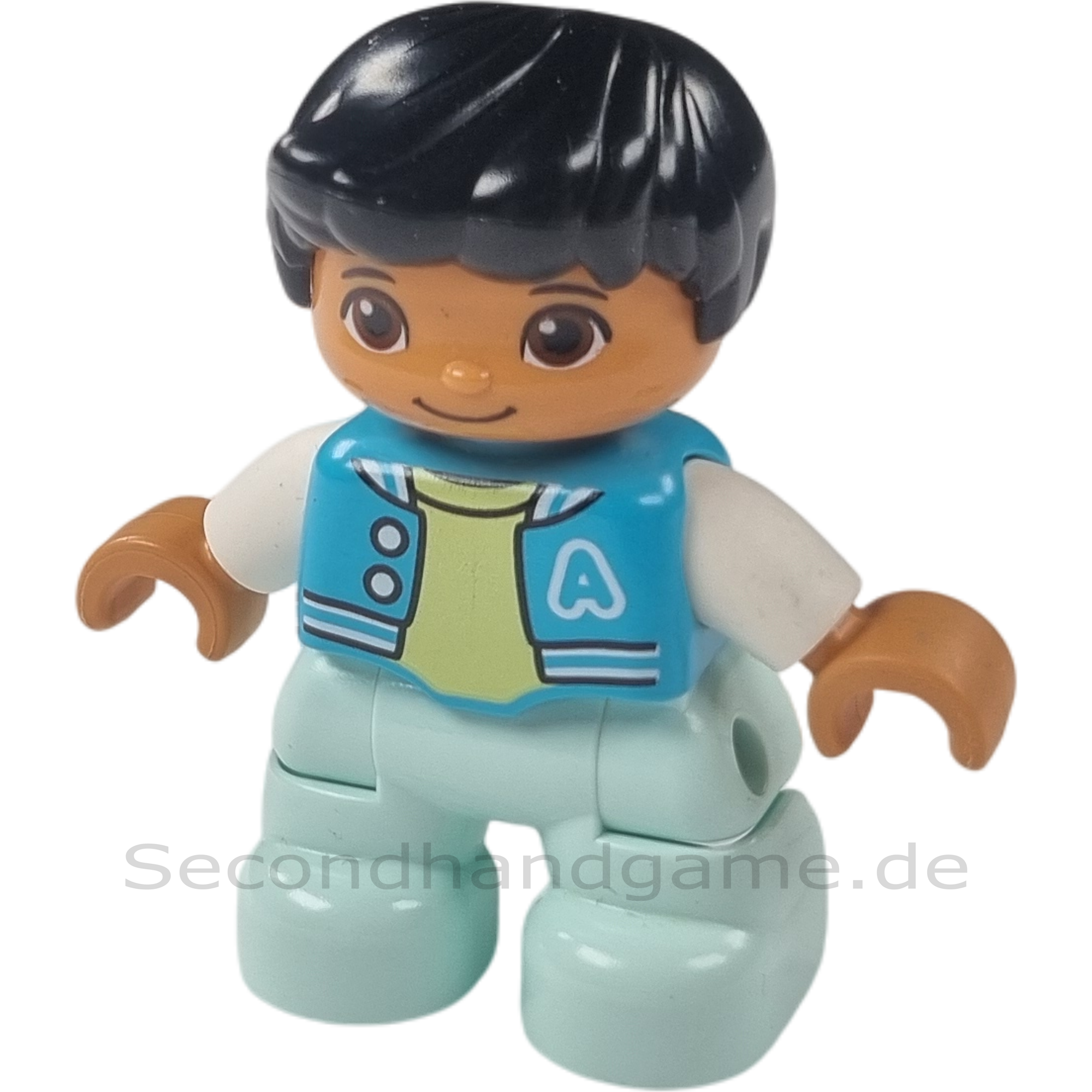 Lego Duplo Figur Junge Mintfarbene Hose Hellblaue Jacke
